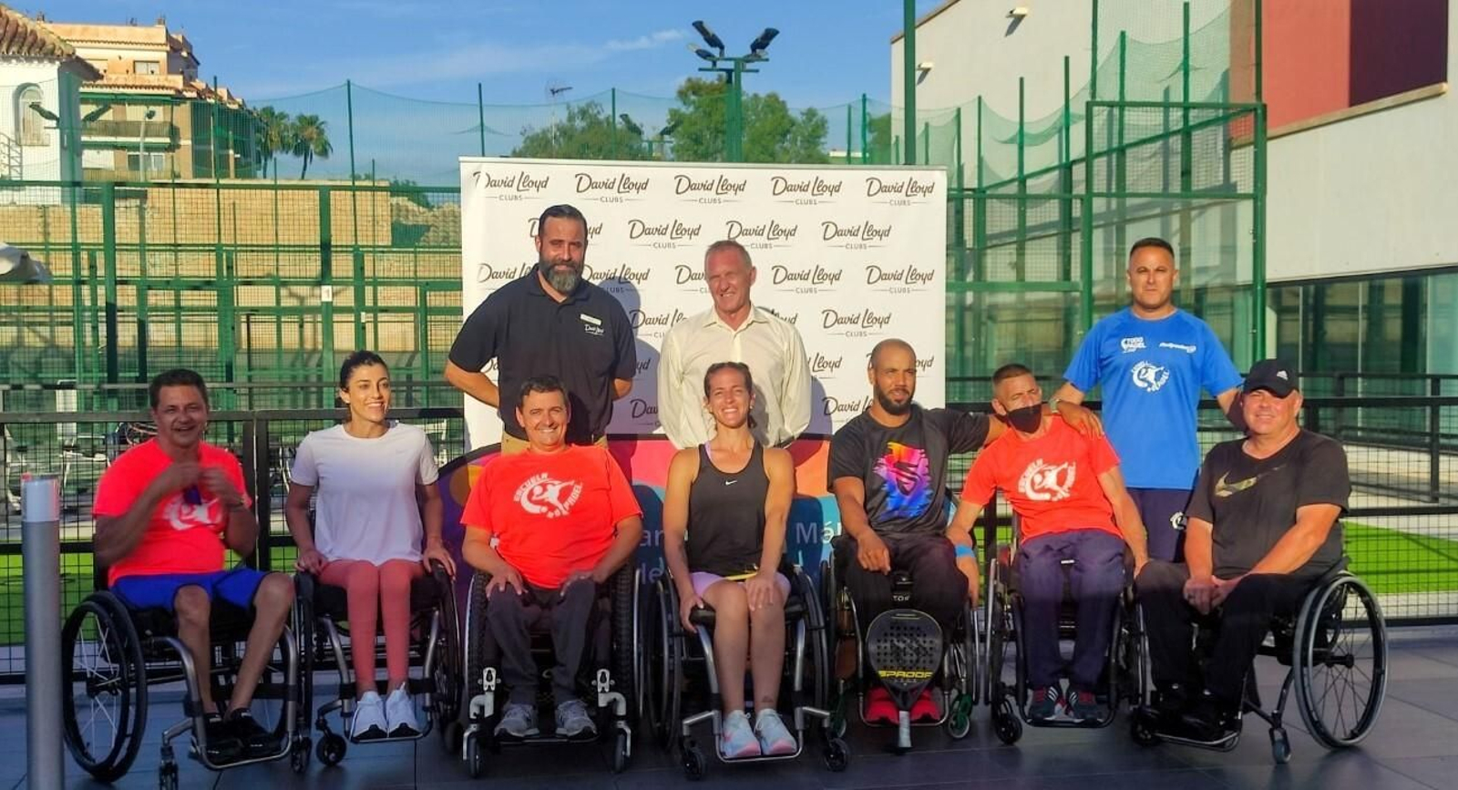 Los participantes del primer Padel Silla Ciudad de Málaga