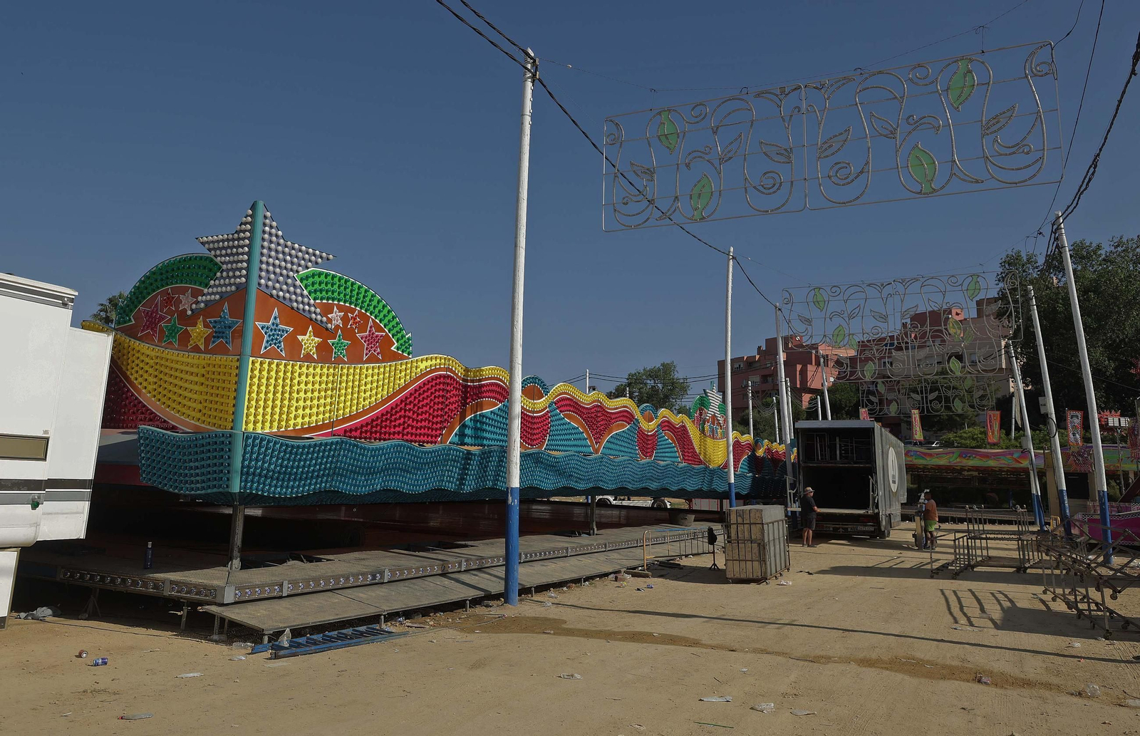 Fotos del desmontaje de la Feria Real de Algeciras