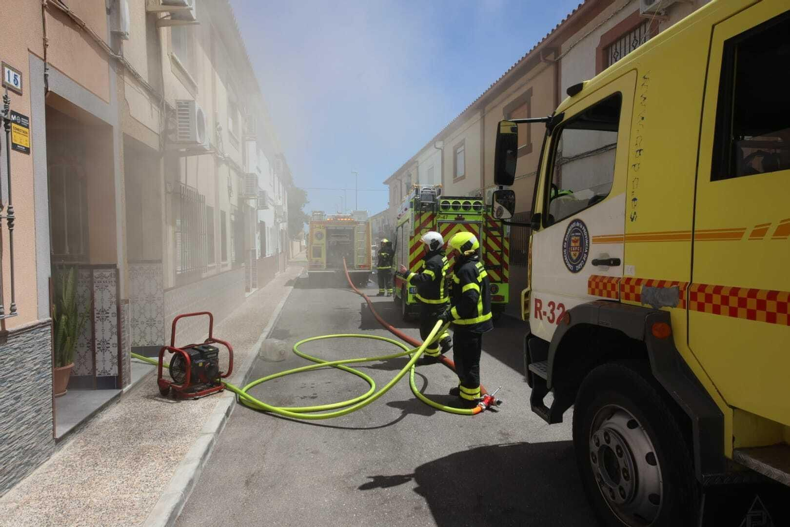 Incendio en una vivienda en Guadalcacín