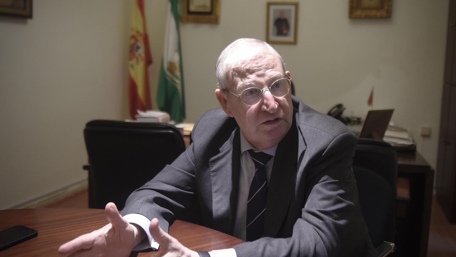 Francisco Vélez durante la entrevista.