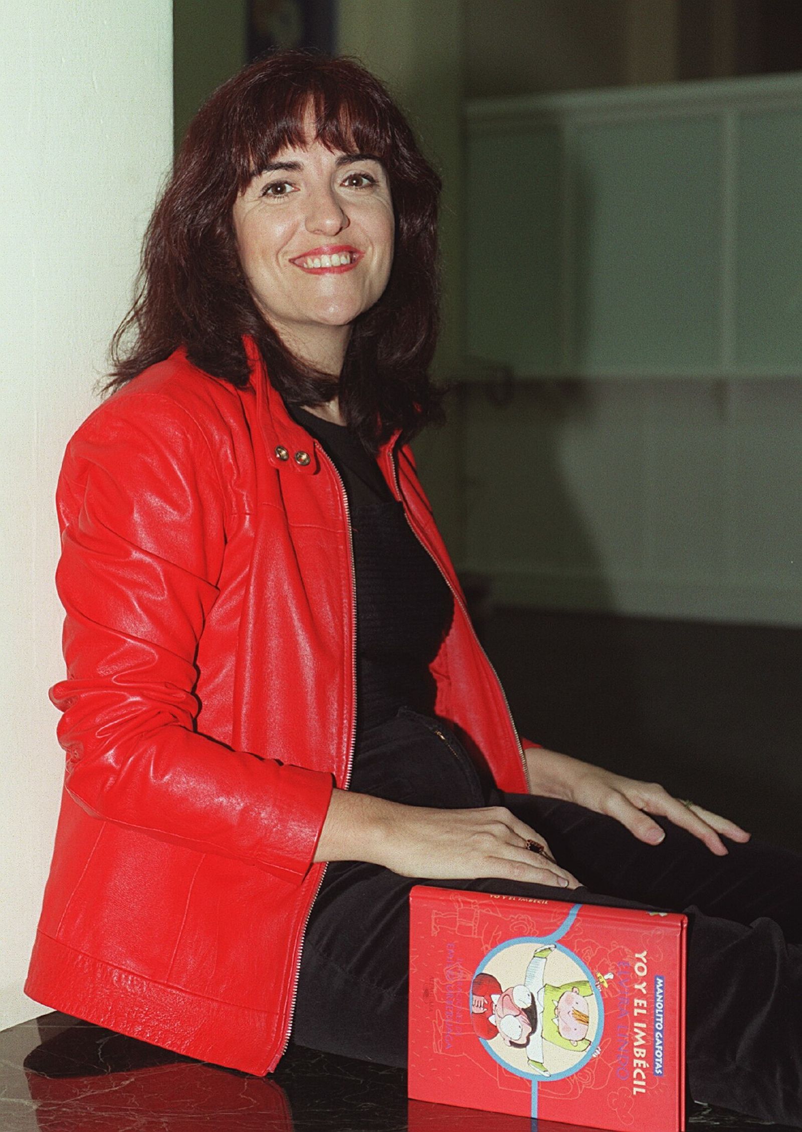 La escritora Elvira Lindo en la presentación de la sexta novela de 'Manolito Gafotas'