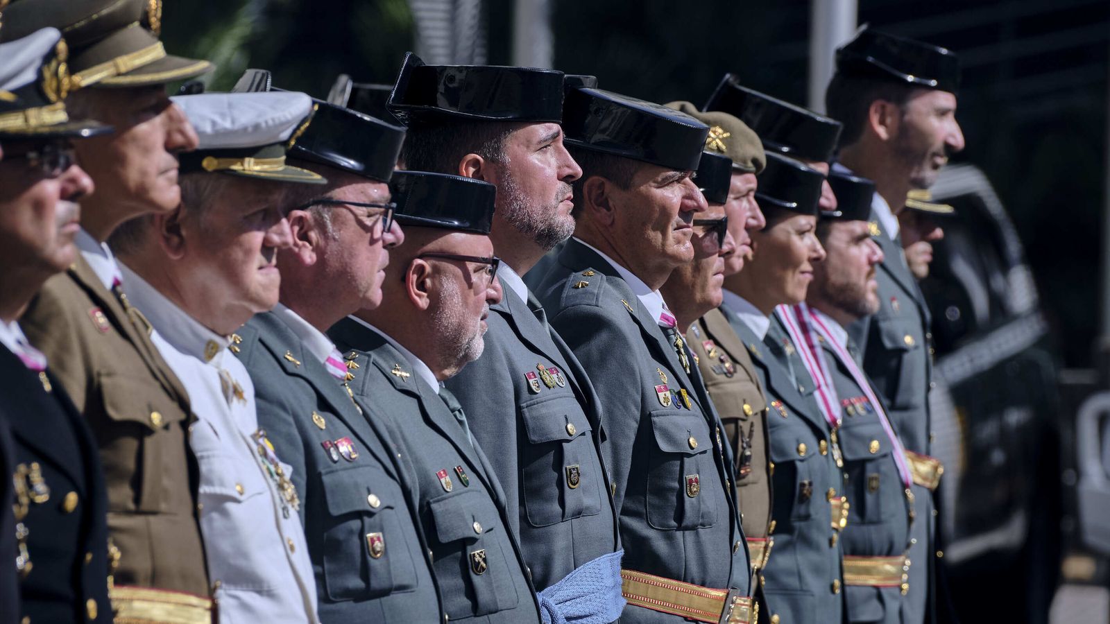 Día del Pilar en la Comandancia de la Guardia Civil de Cádiz.