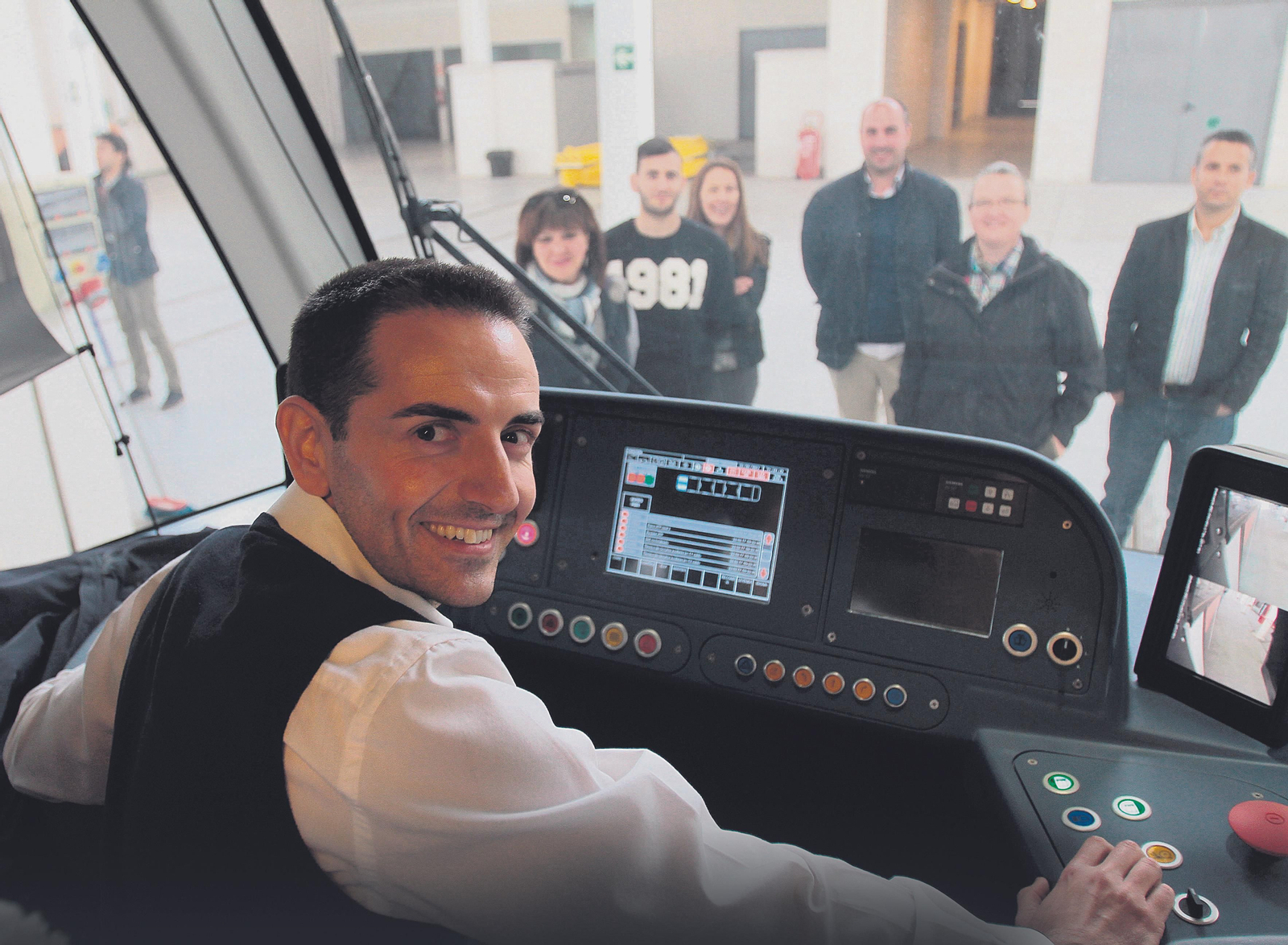 Uno de los maquinistas.