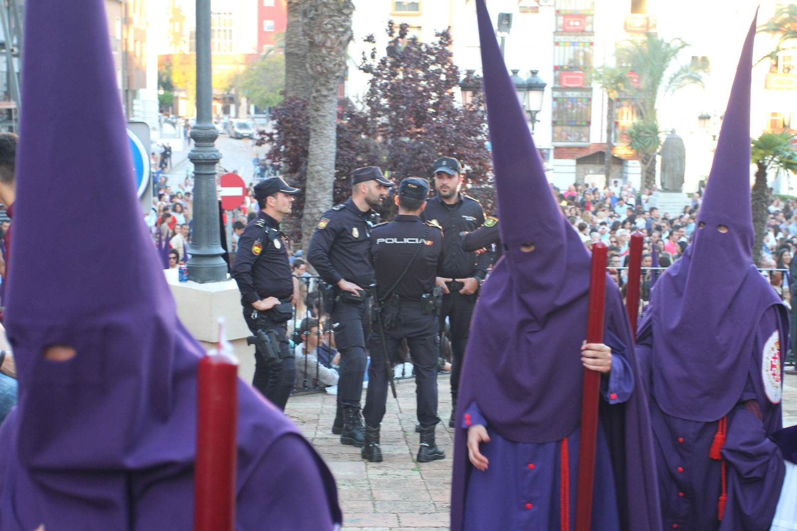 Dispositivo de seguridad de Semana Santa, en una imagen de archivo.