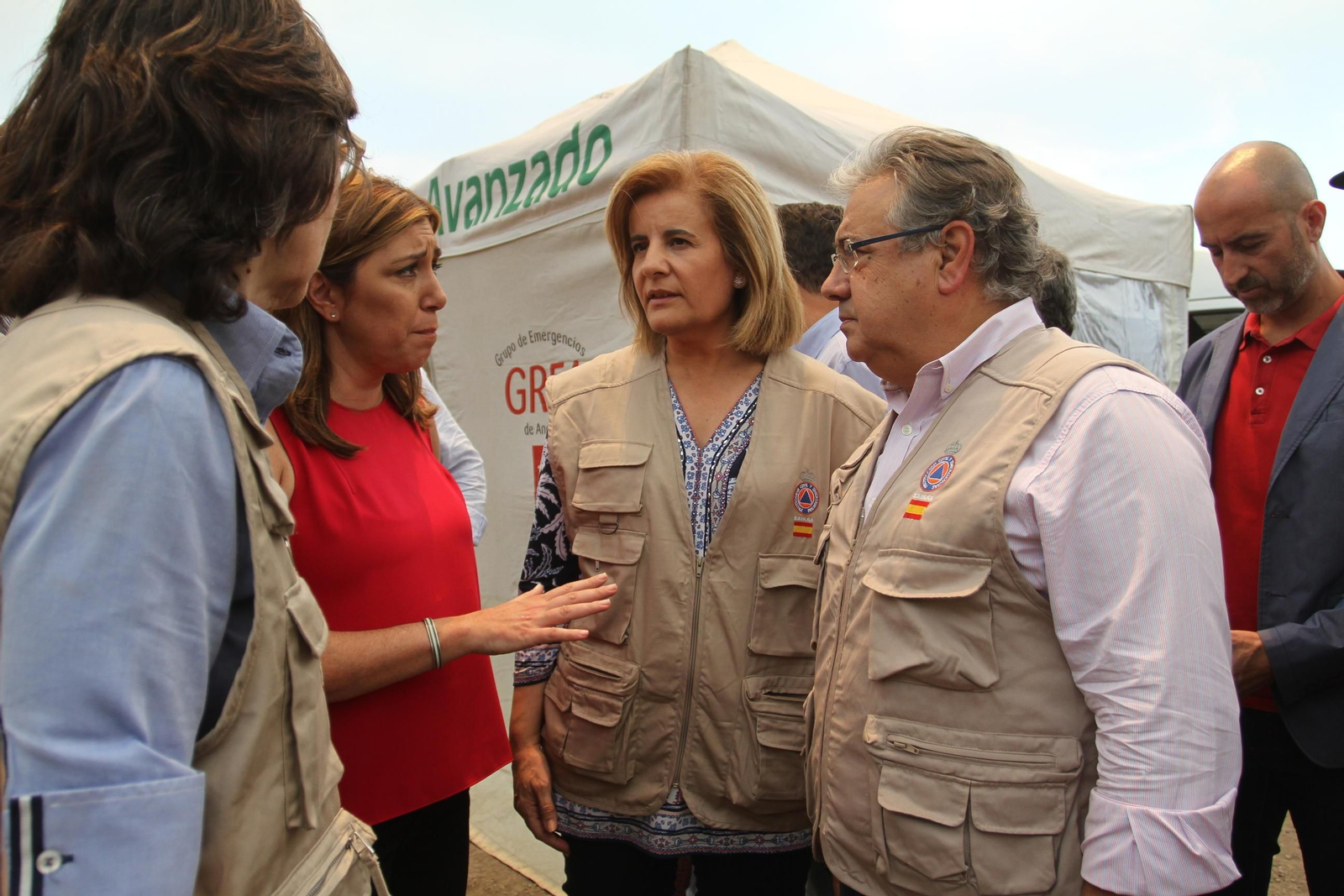 Las imágenes del incendio en Moguer y Mazagón