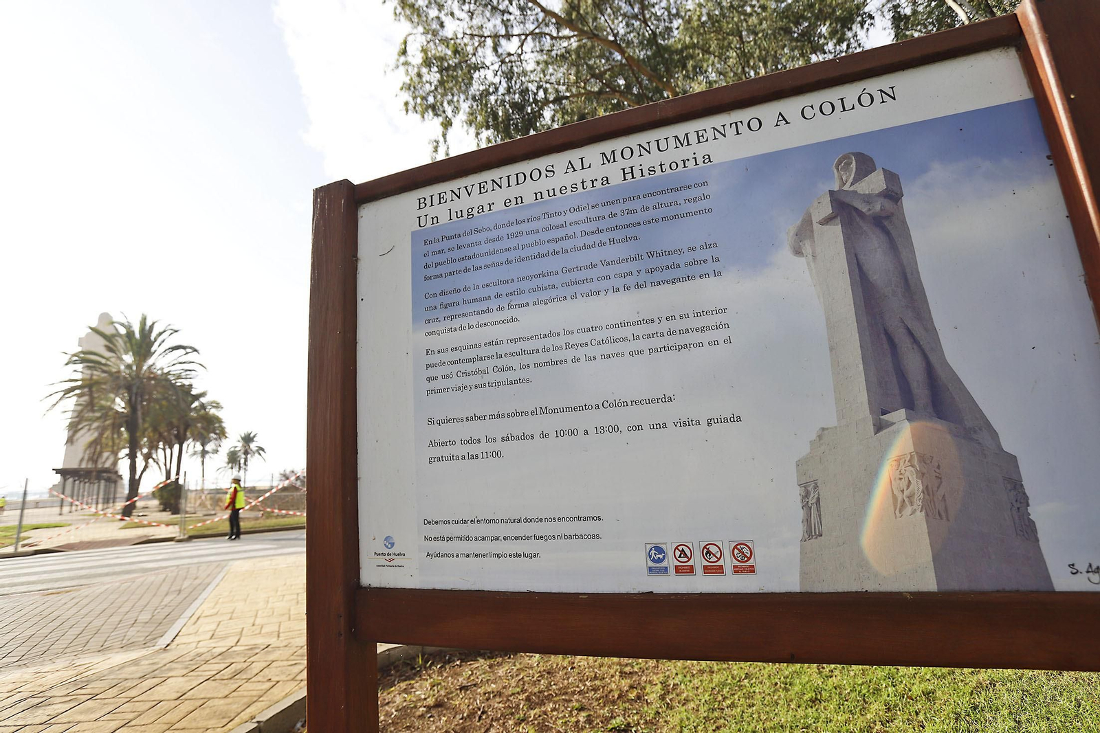 Comienzan las obras de remodelación del entorno del Monumento a Colón