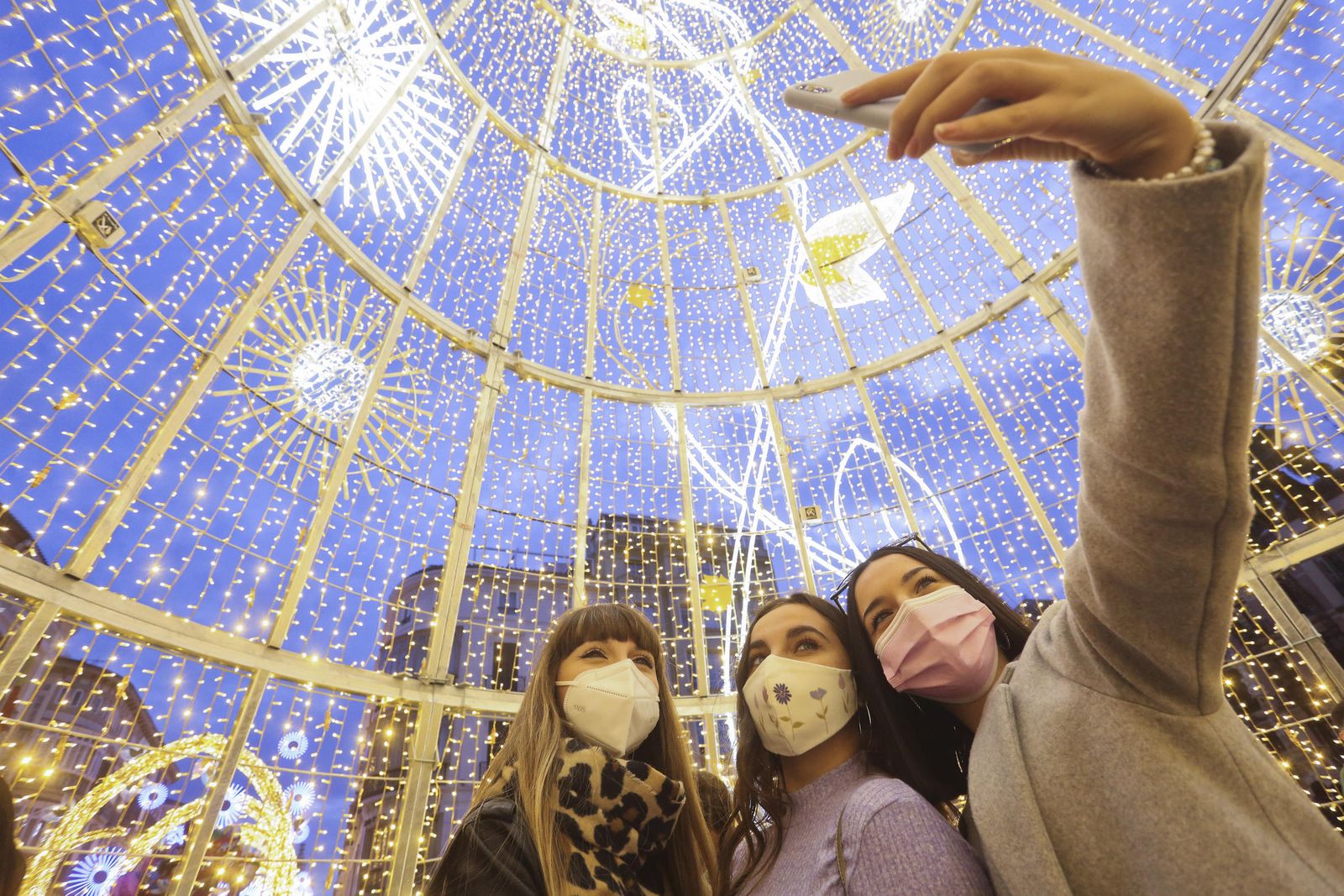 La inauguración de las luces de Navidad de Málaga
