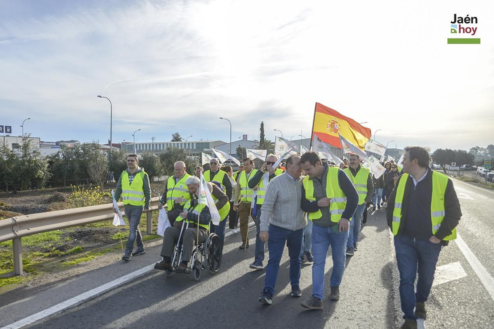 El campo protesta en Jaén por las medidas de la PAC.