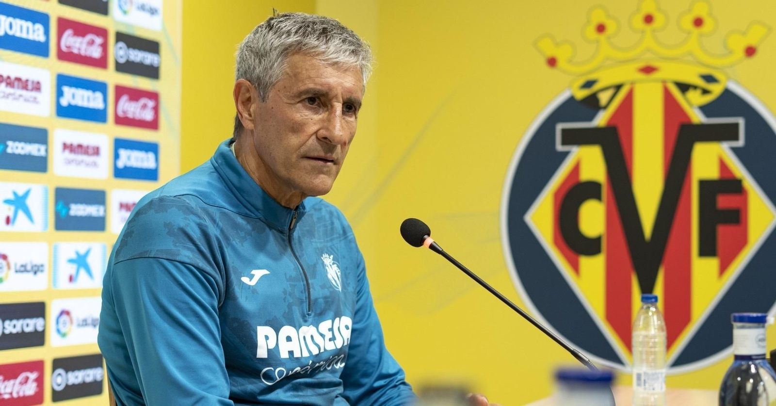 Setién, en sala de prensa