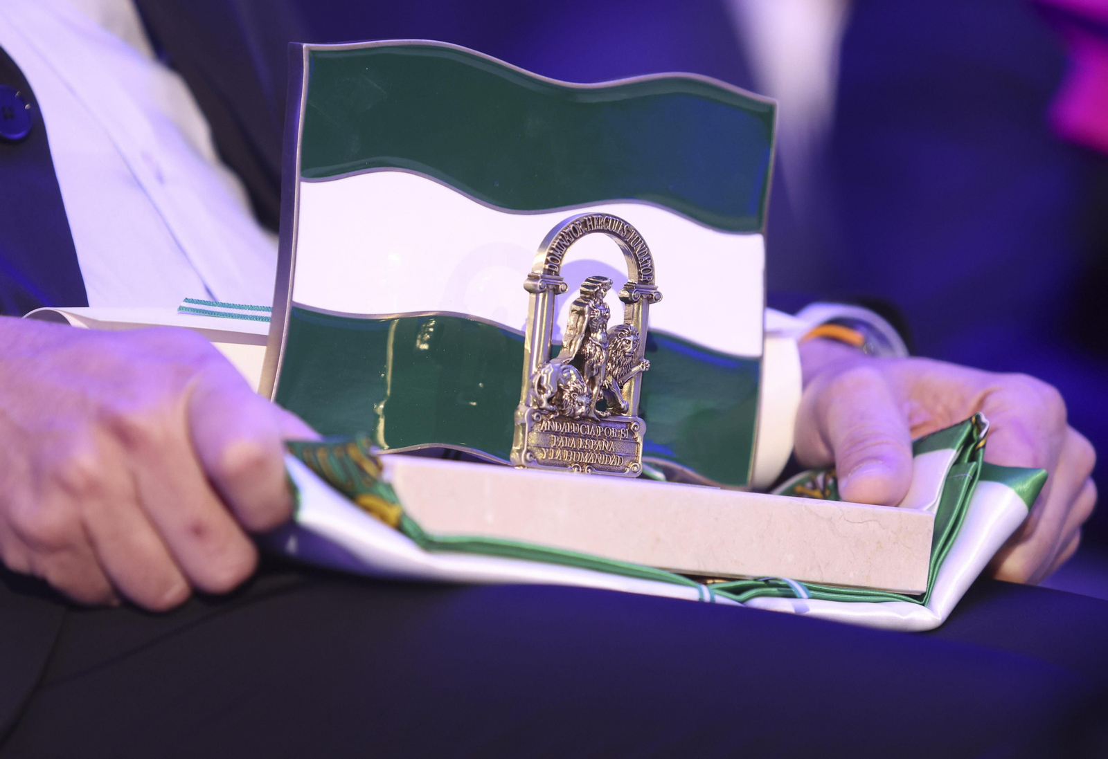 Las fotos de la entrega de las Banderas por el 28-F en Málaga