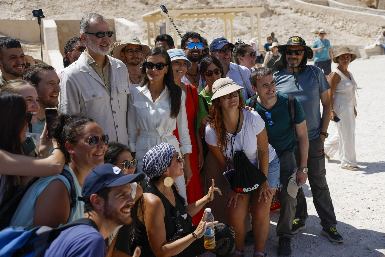 Las fotos de la visita de don Felipe y doña Letizia al Valle de los Reyes de Egipto, en Luxor