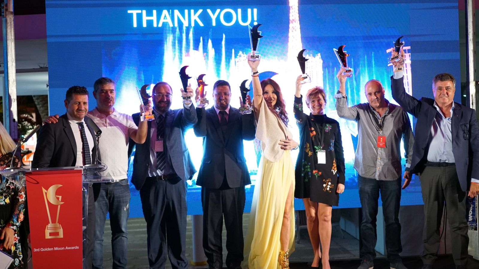 Foto de familia de todos los premiados de este año.