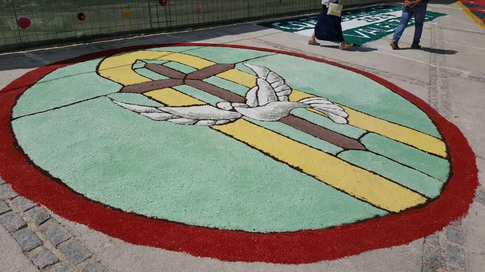 Las imágenes de las espectaculares alfombras del Corpus Christi de Valenzuela