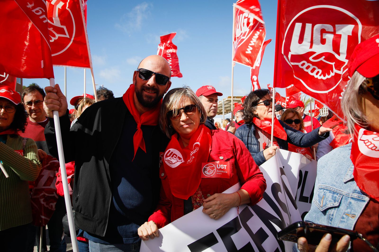 Las imágenes de la manifestación del Día del Trabajador en Almería