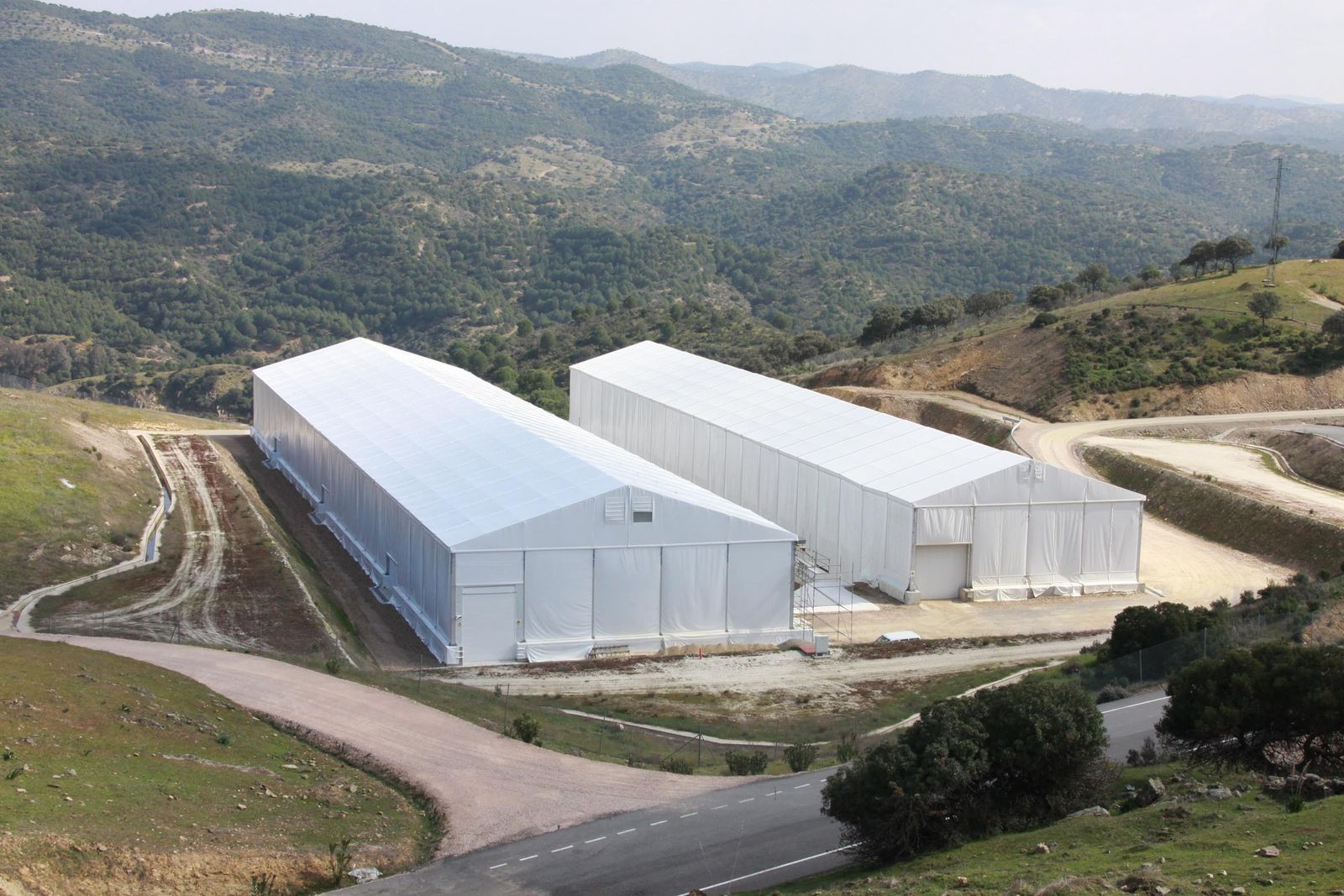 Celdas para muy baja actividad, en el almacén de El Cabril, situado en la Sierra Albarrana (Córdoba).