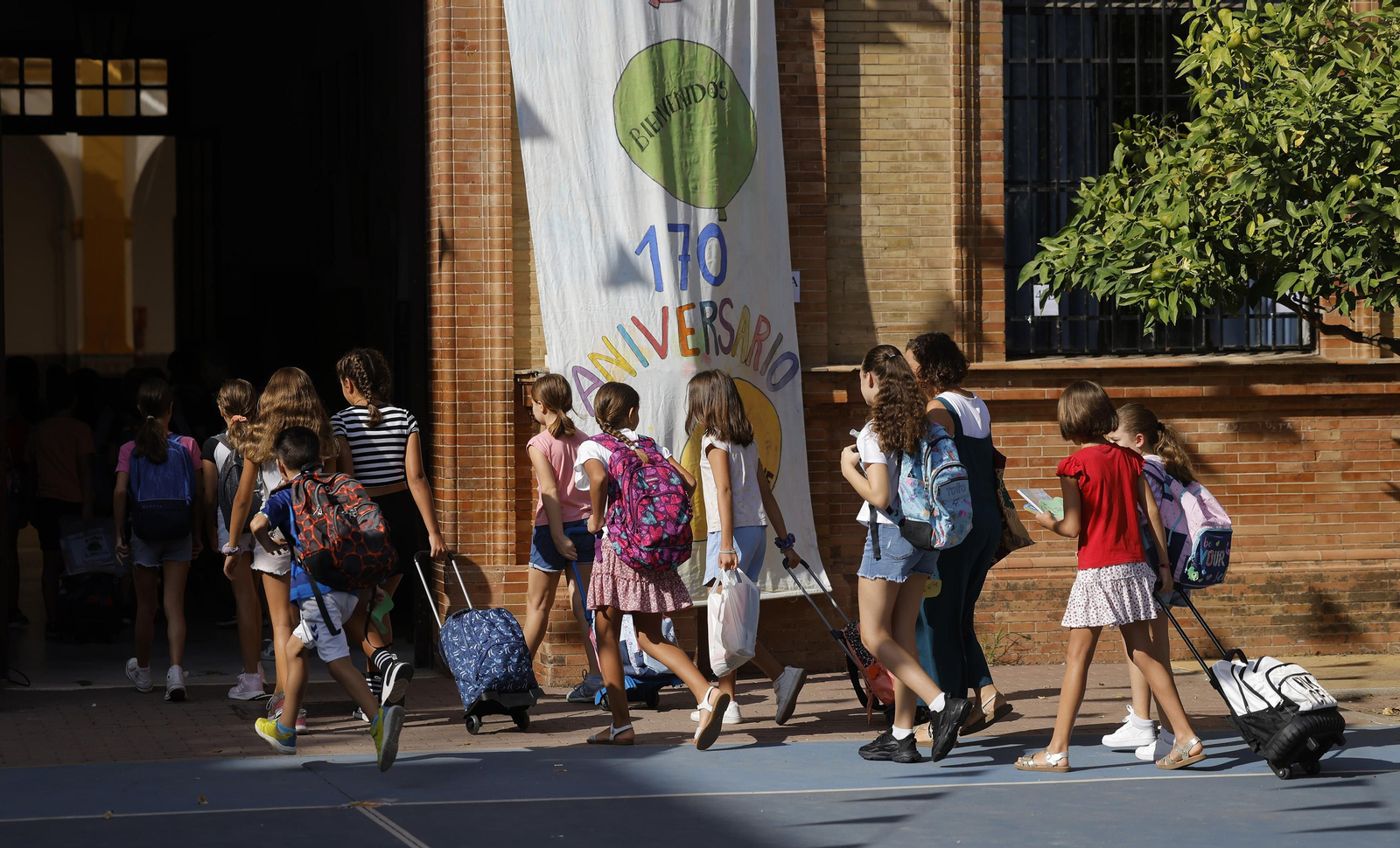 Las imágenes de la vuelta al colegio