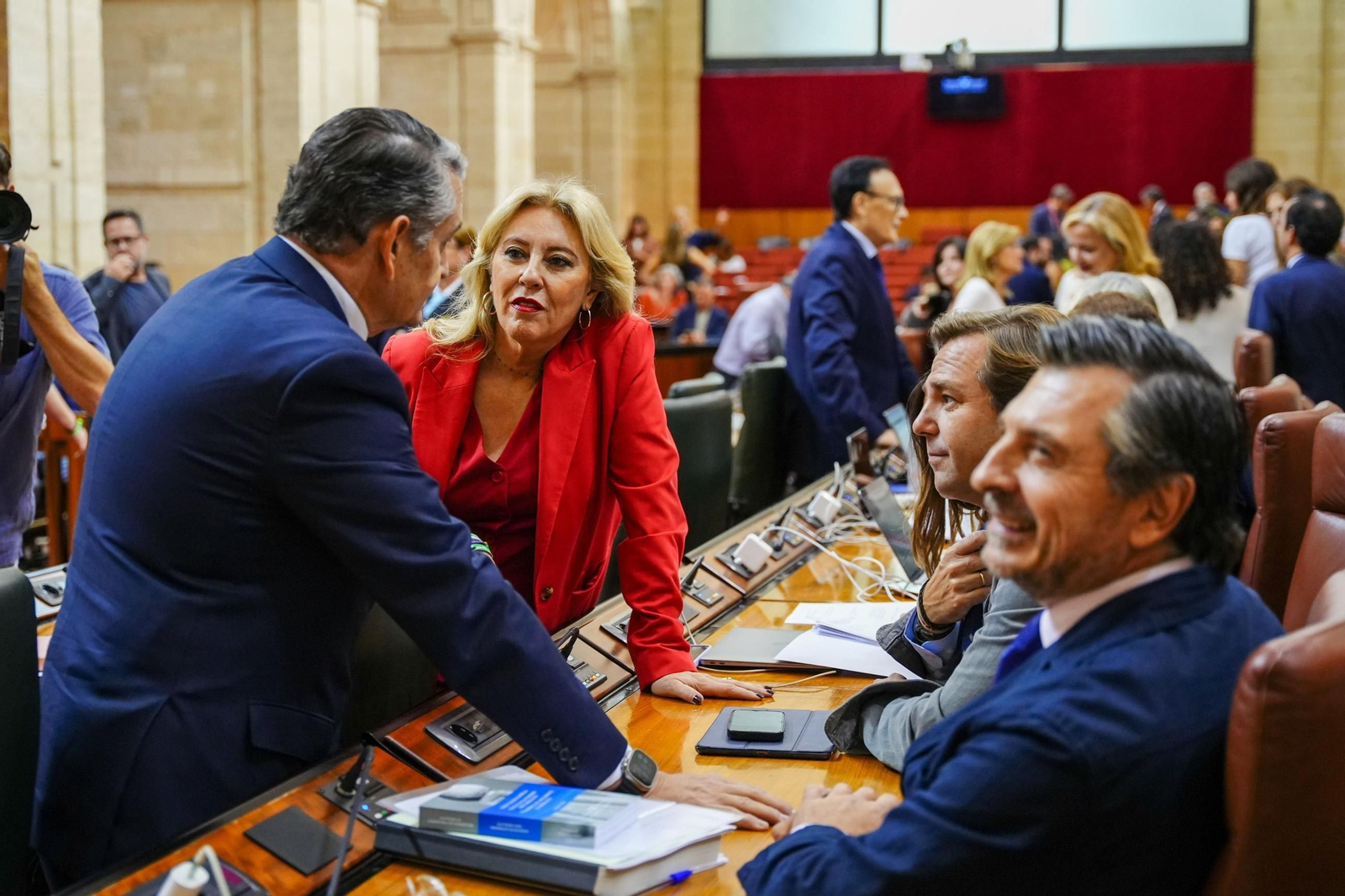 Momentos previos al debate general de Sanidad.