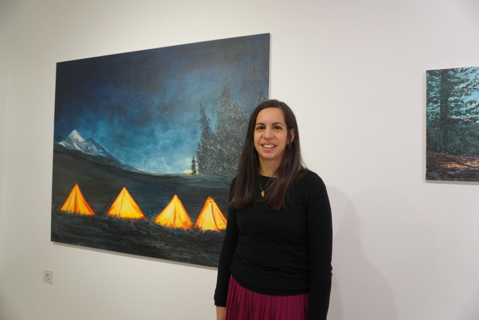 Irene Sánchez Moreno (Granada, 1983), en su exposición de la galería Eldevenir.