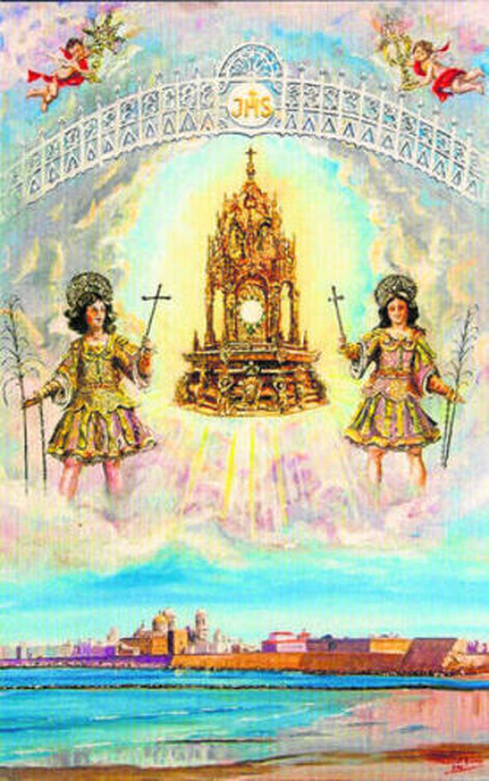 Reproducción de la pintura de Alonso que ilustra el cartel de este año.