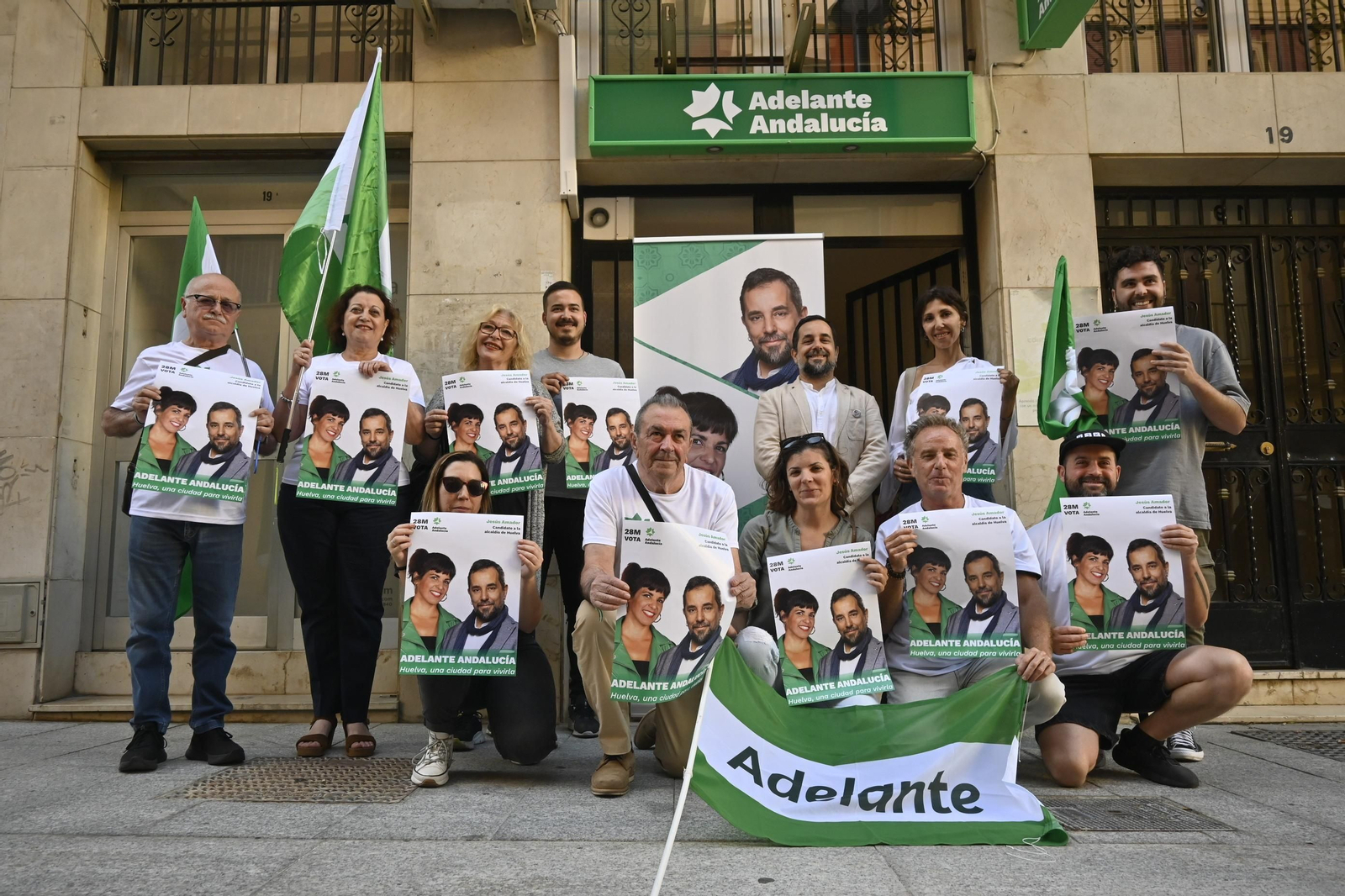 Elecciones Municipales Huelva 2023: Imágenes del acto de inicio de campaña en la sede de Adelante Andalucía