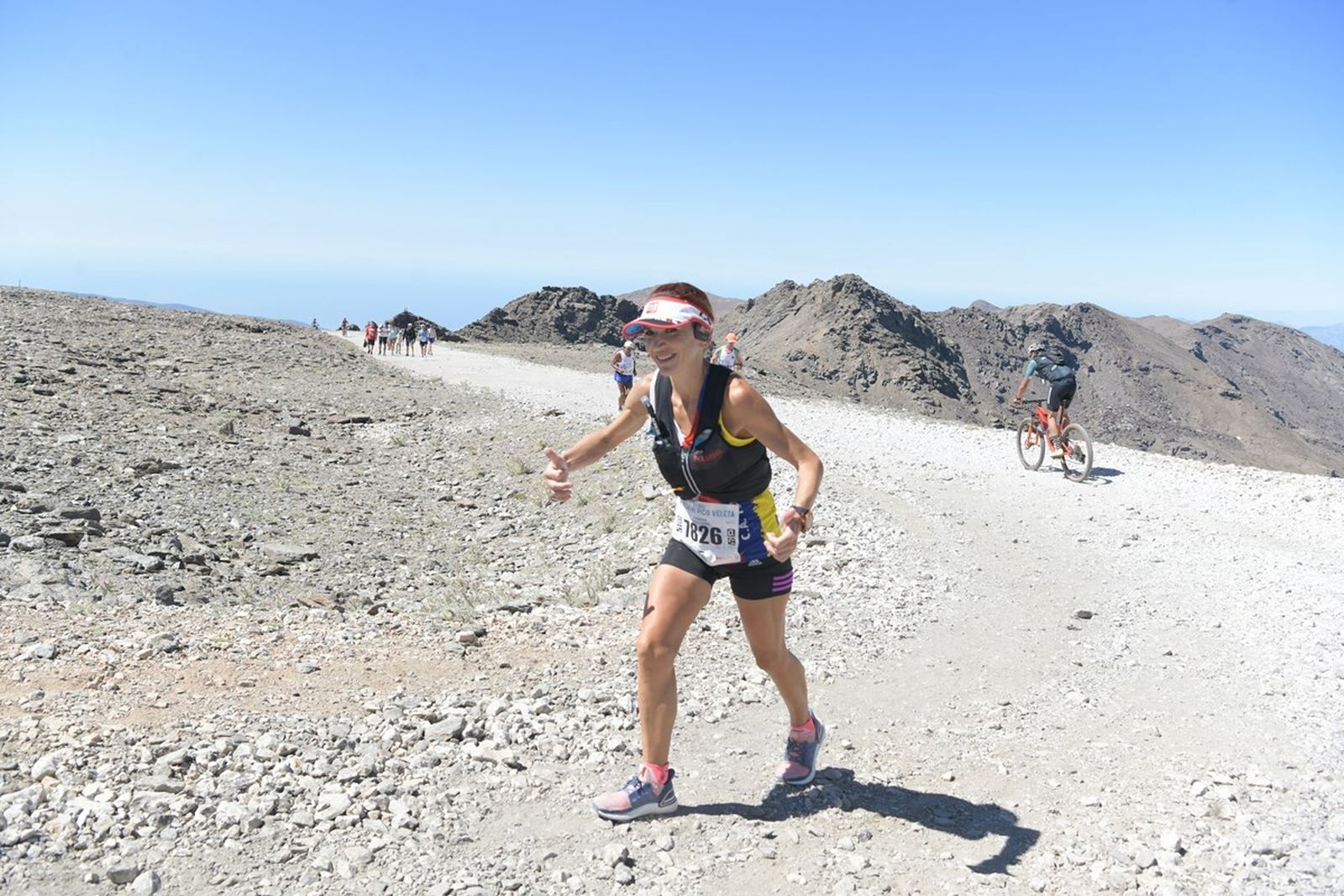 Una participante, en los últimos metros de la prueba