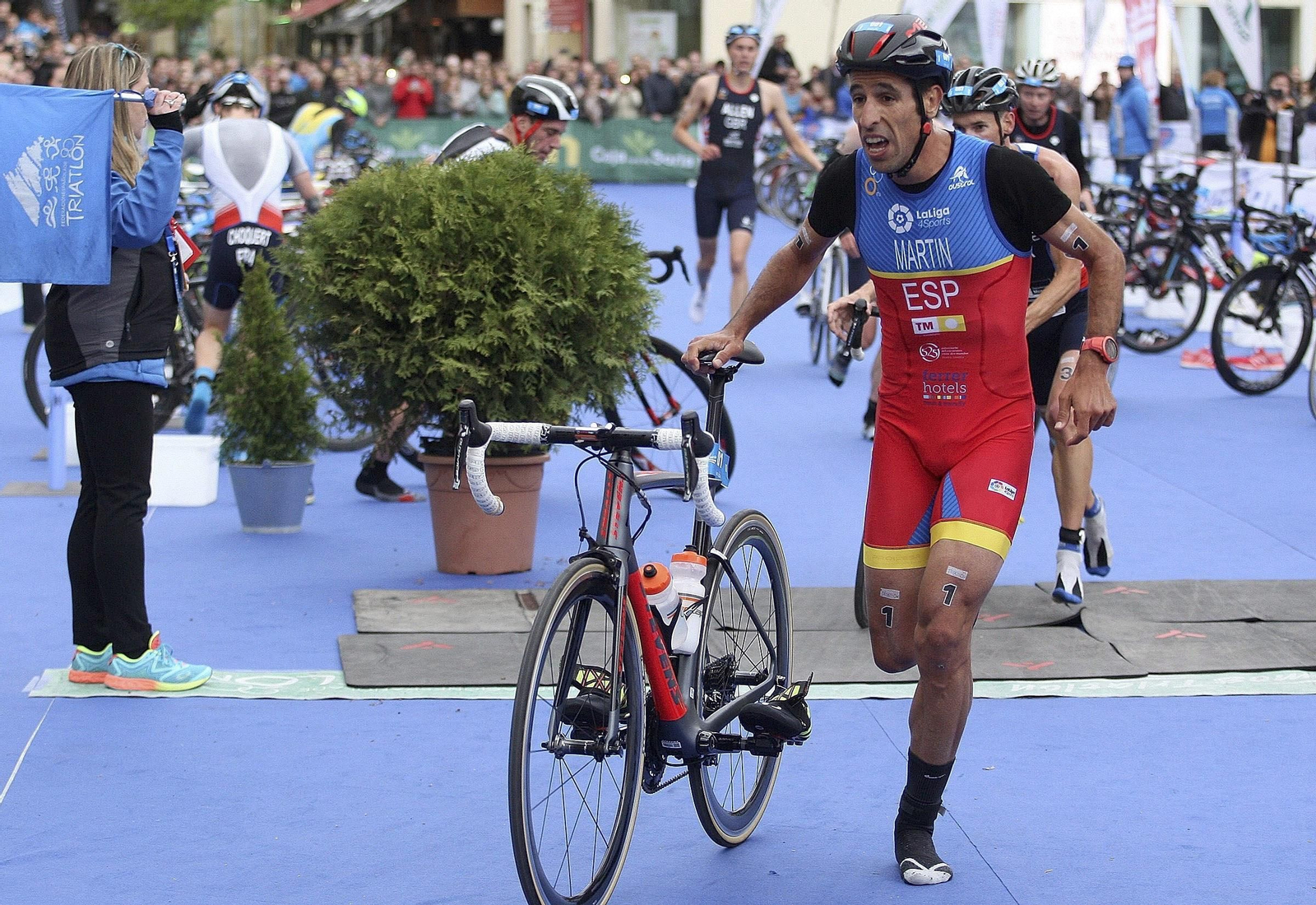 Emilio Martín, durante el Europeo de 2017 celebrado en Soria en el que conquistó el triunfo.