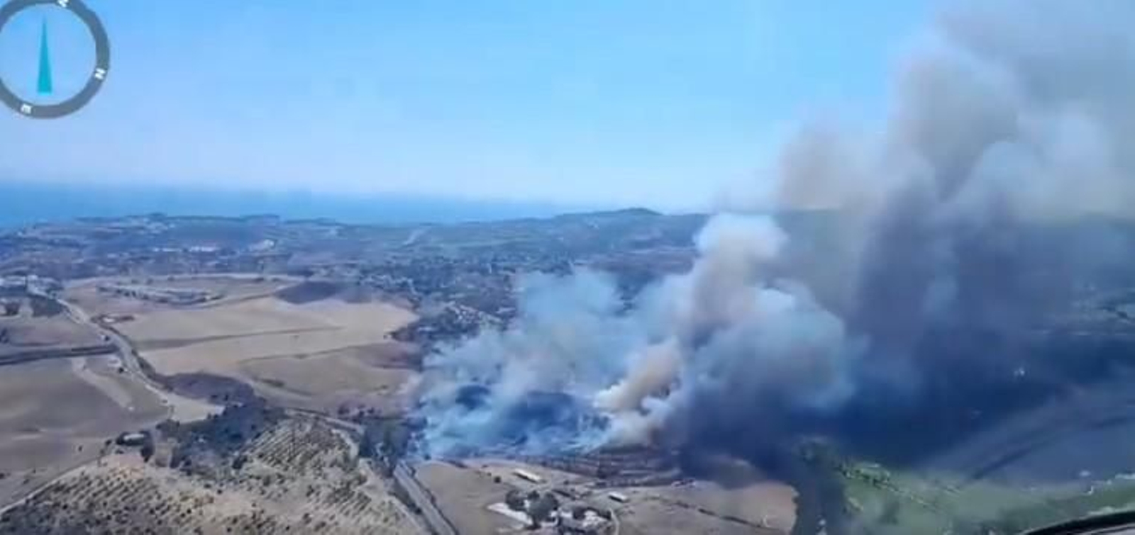 Imagen del incendio en Mijas.