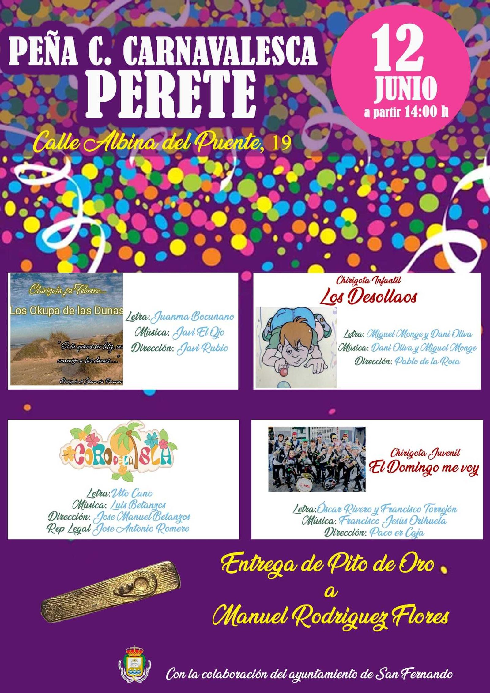 Cartel del Pito de Oro.