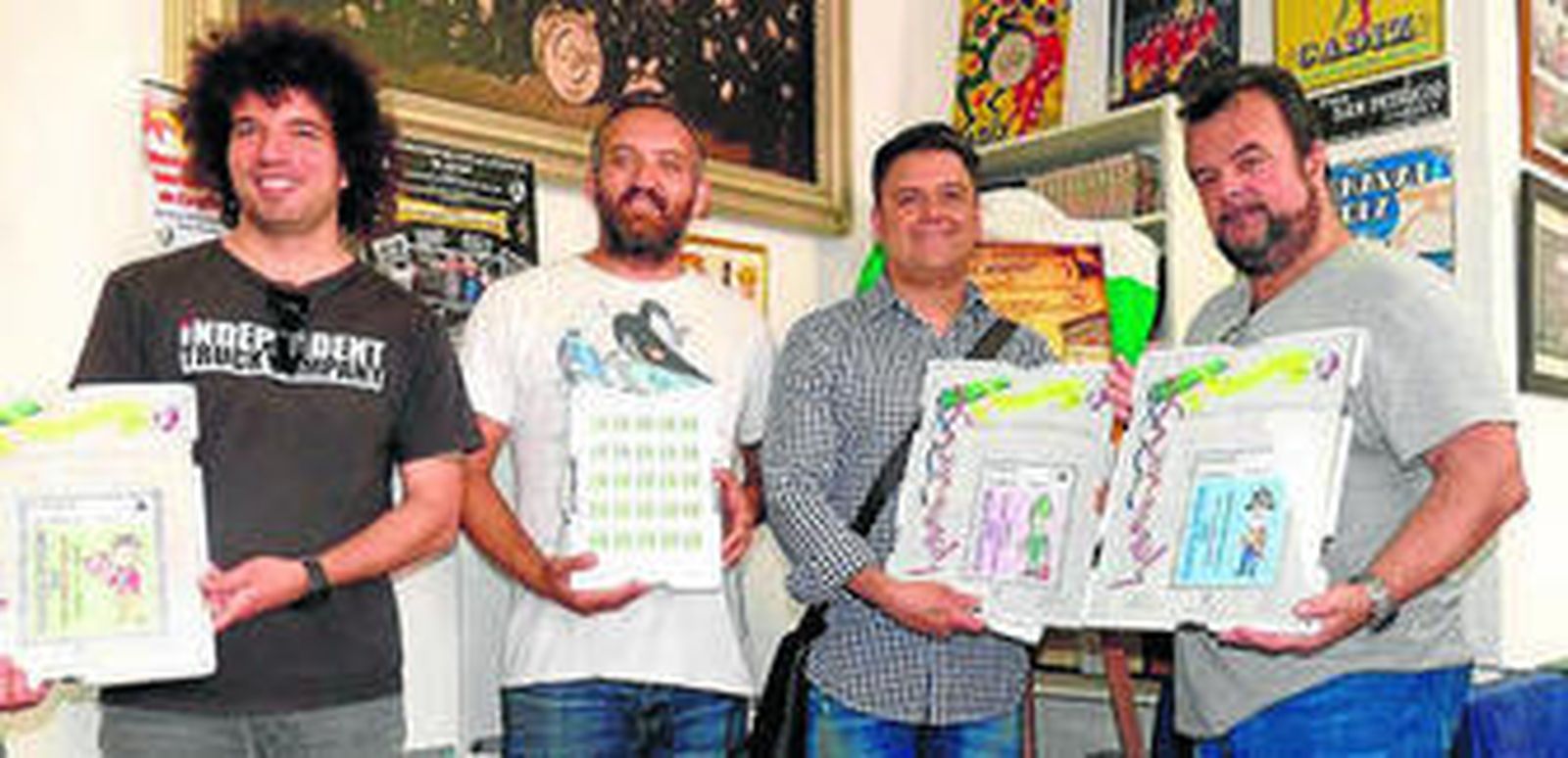 Premiados del COAC 2016 con los sellos conmemorativos.