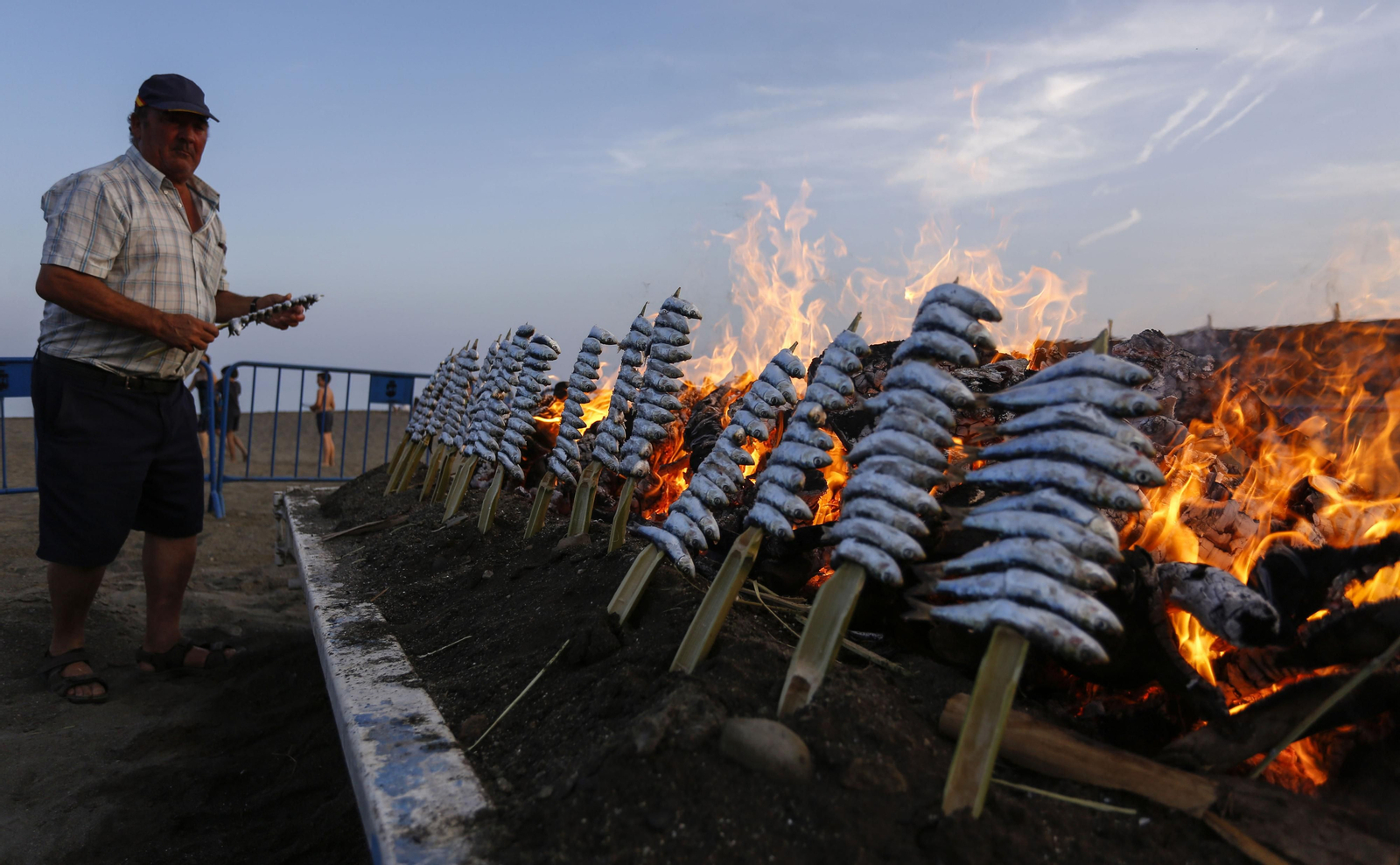 Espetos de sardinas, la cena perfecta junto al mar.