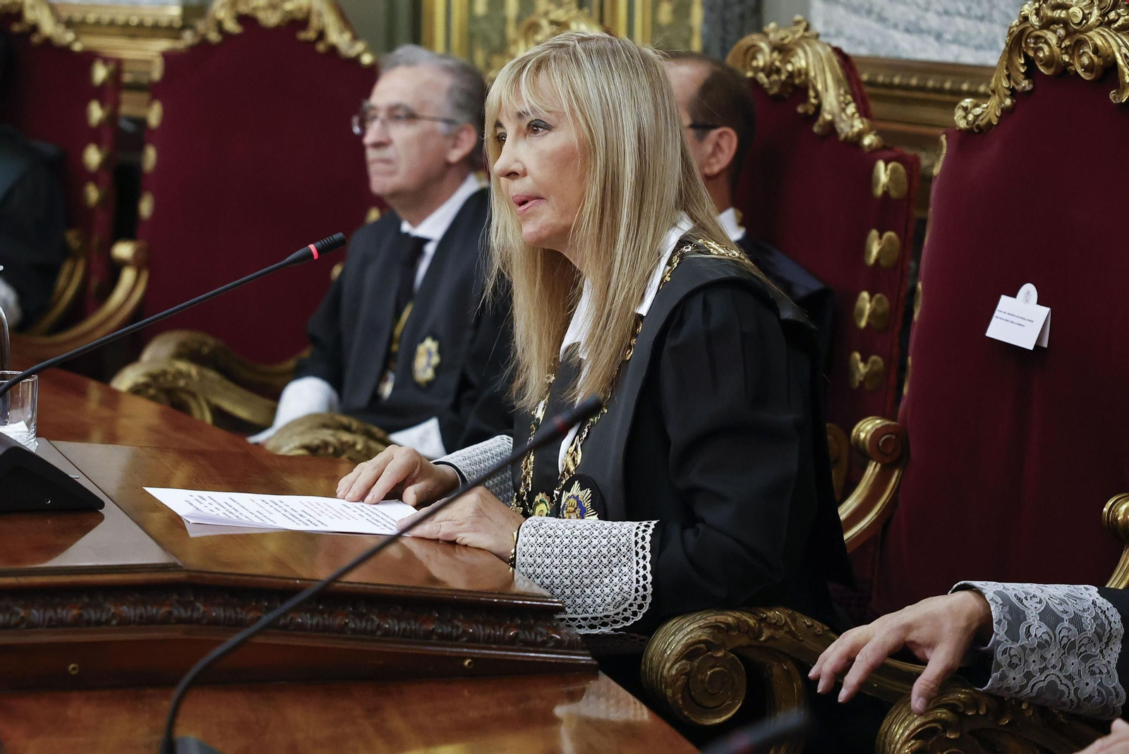 La presidenta del Tribunal Supremo y del CGPJ, Pilar Perelló, este jueves.