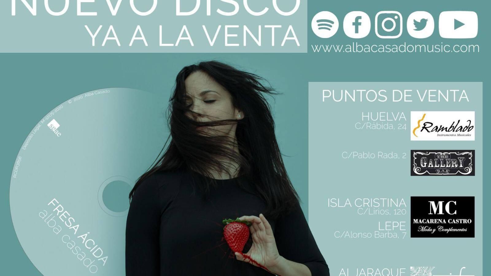 Nuevo disco a la venta de Alba Casado