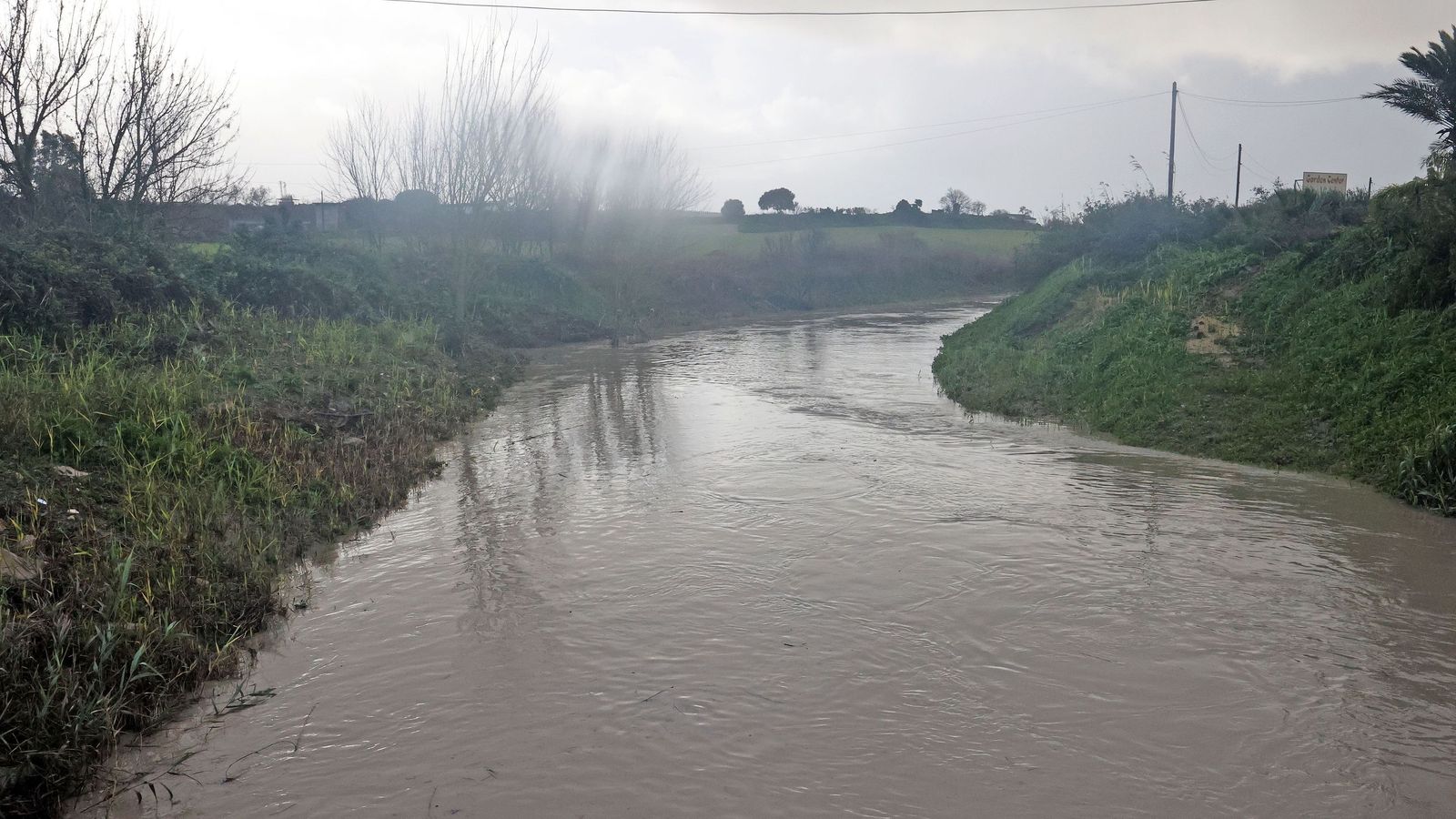 Así afronta la zona rural de Jerez la subida del río Guadalete