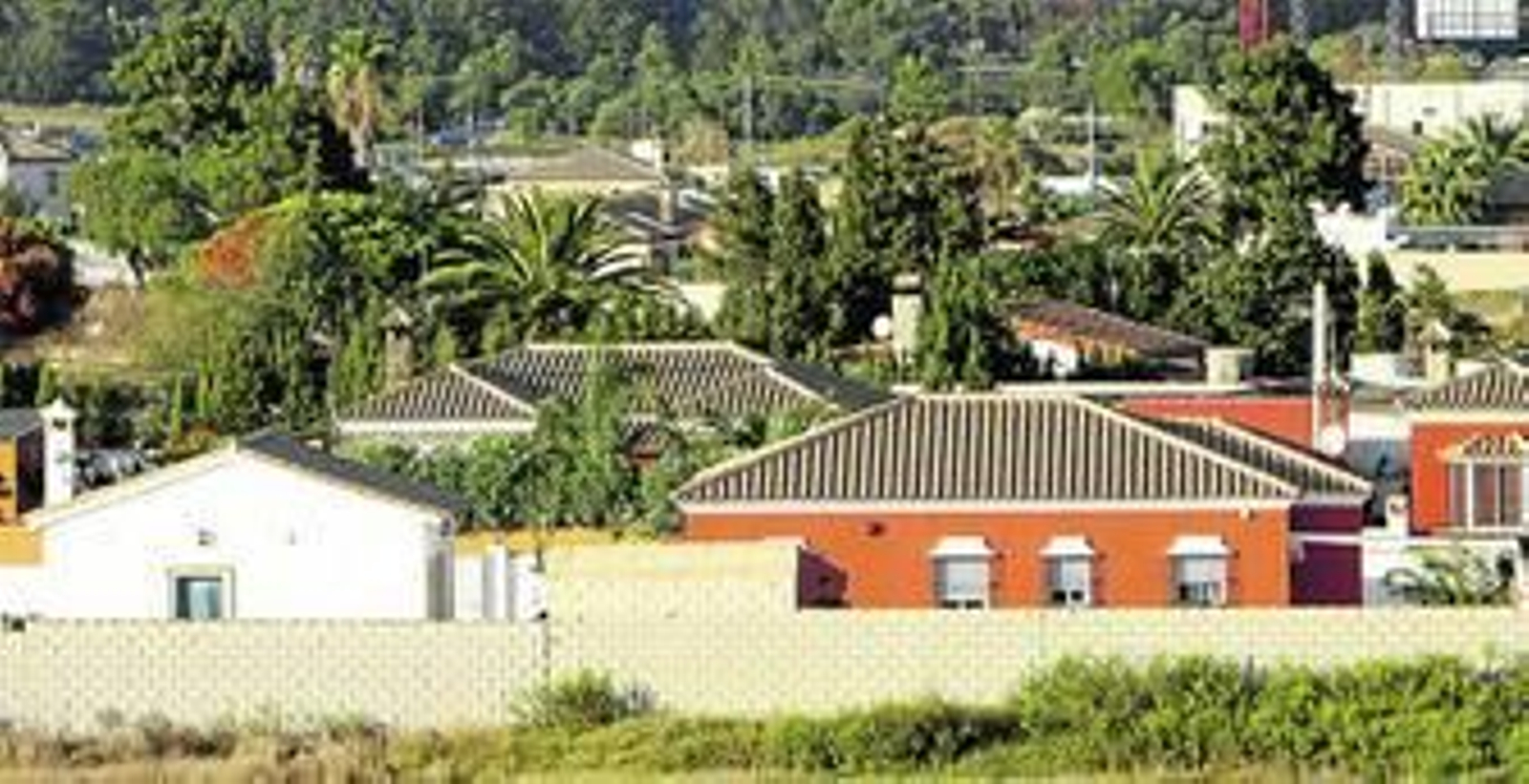 Vista de algunas de las viviendas que se ubican en la zona de Pago del Humo.