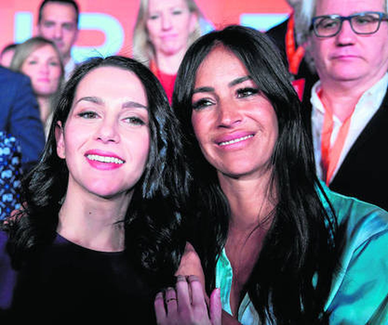 Inés Arrimadas, ex líder de Cs y portavoz en el Congreso, con Begoña Villacís, vicealcaldesa de Madrid.