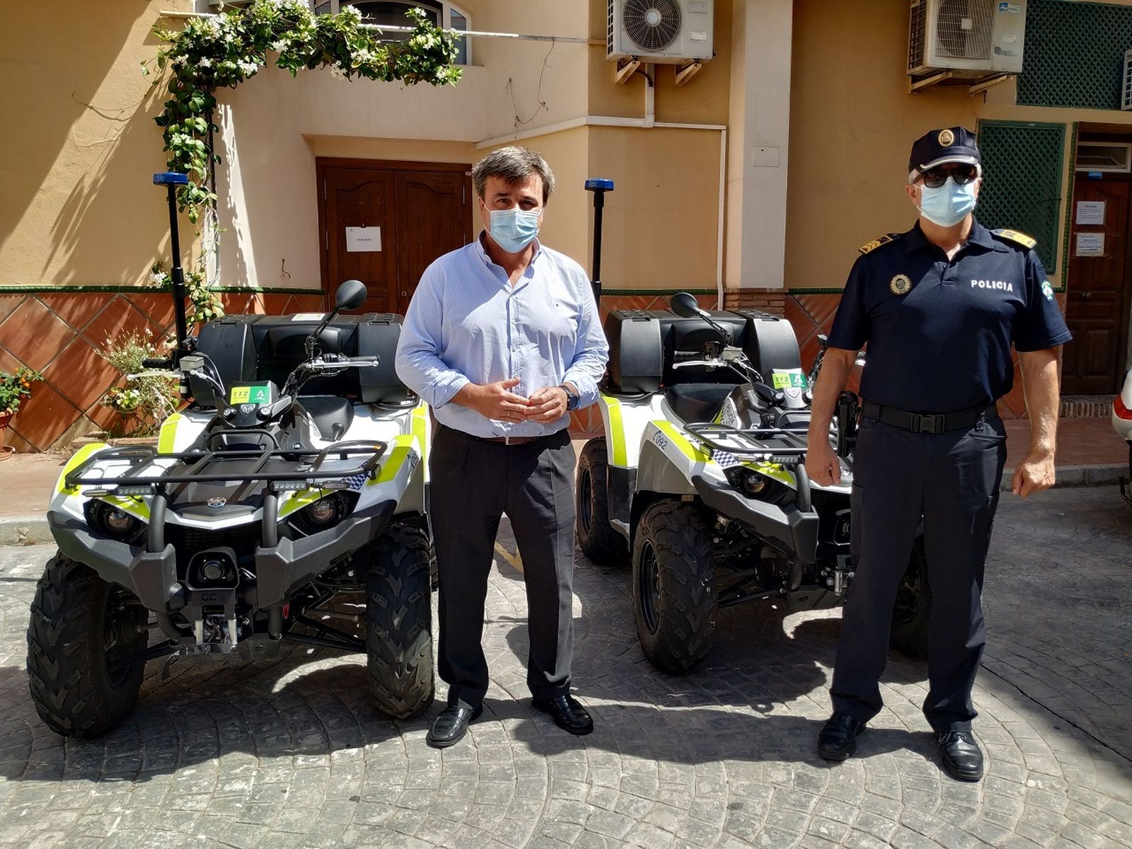 La Policía Local de Málaga suma a su flota dos quads cedidos por la Junta para la vigilancia de playas