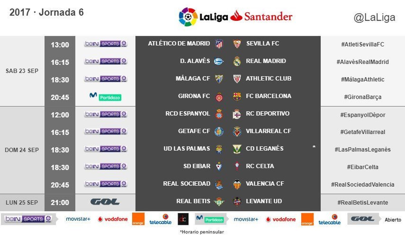 Horarios para los duelos ante Valencia y Athletic.