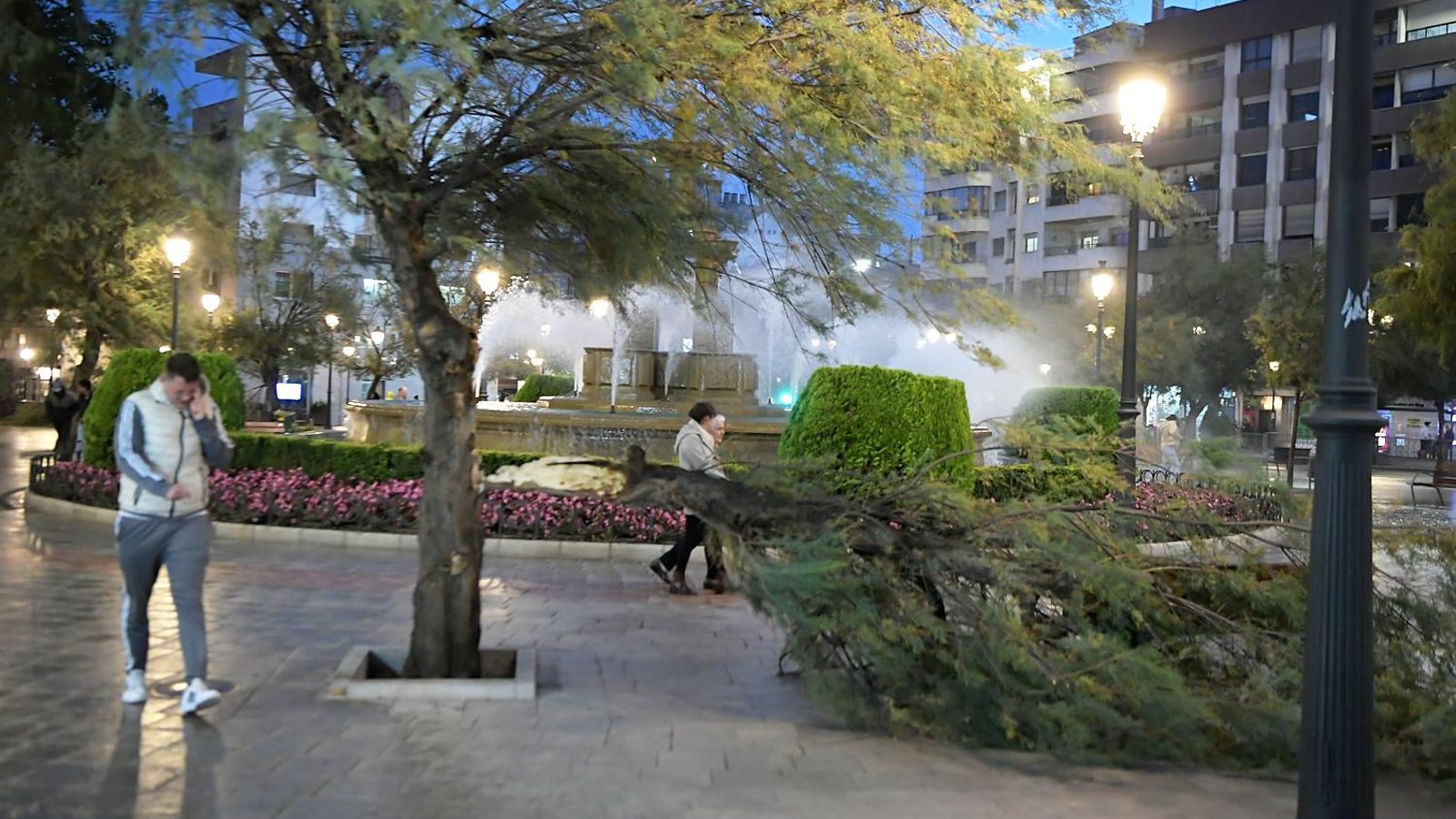Rama en la Fuente de las Batallas.
