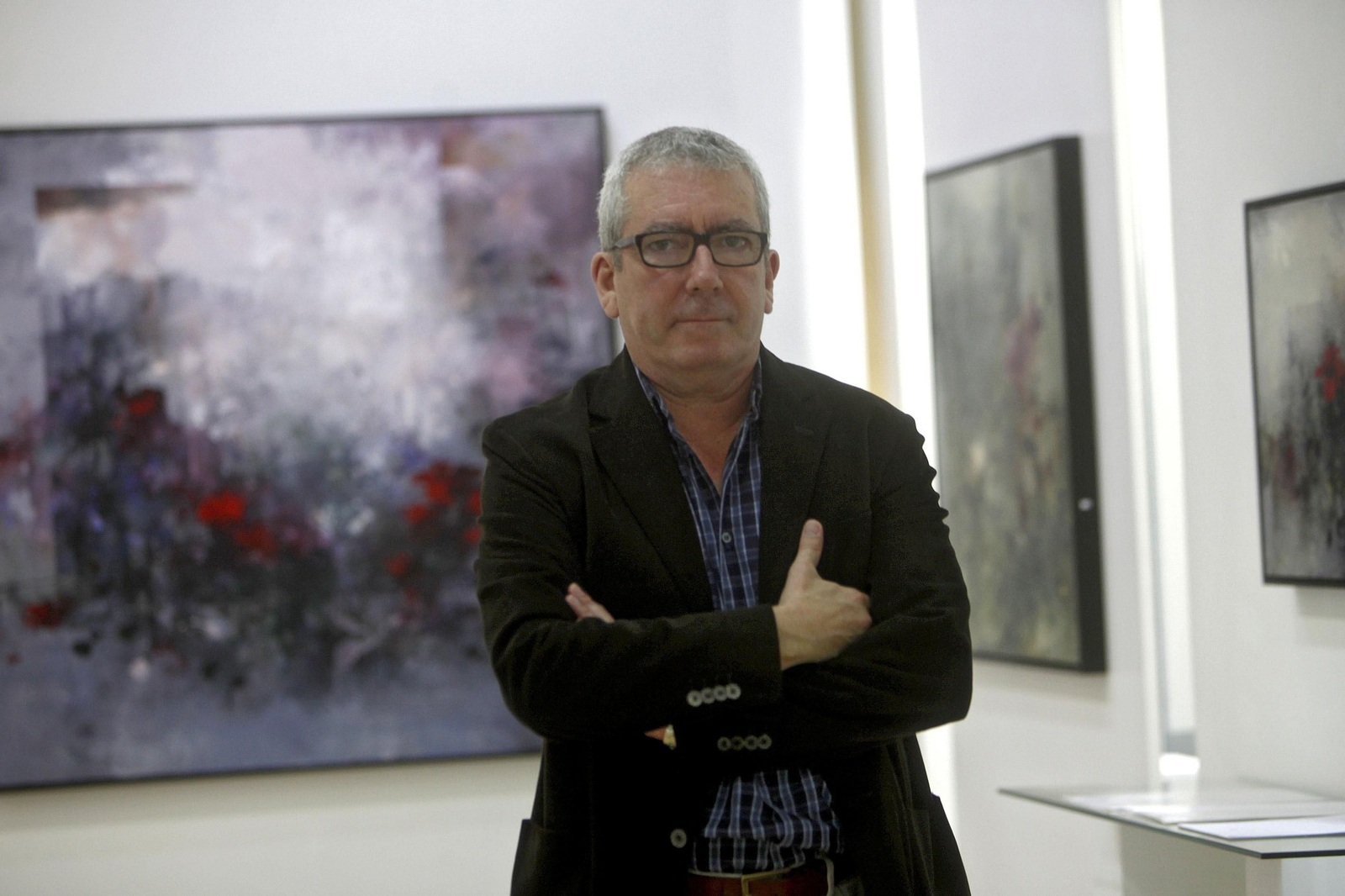 Ricardo Galán Urréjola, en una exposición en Benot.