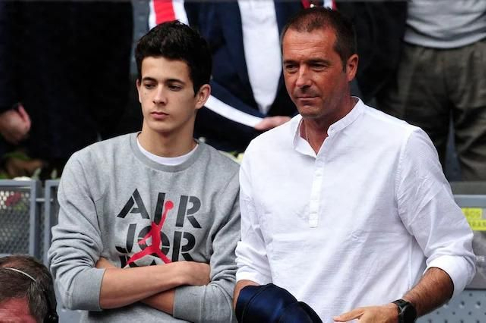 Manu Carreño y su hijo Manu, de 24 años, dos pilares en la vida de Cristina Saavedra.