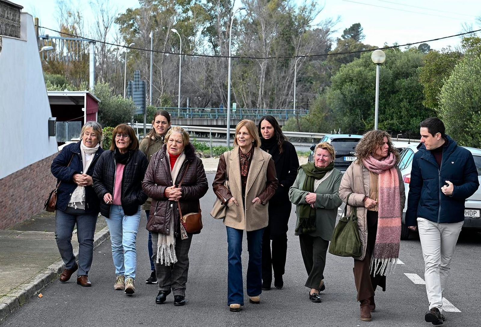 La alcaldesa, en una visita a Lomopardo de hace unos meses.