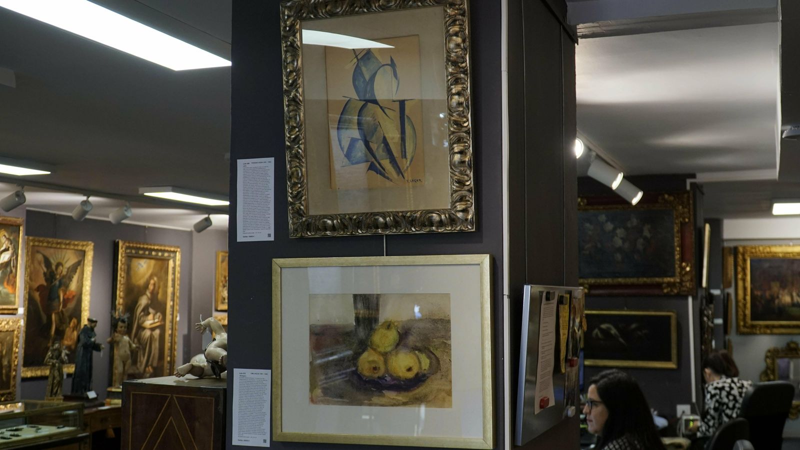 Las obras de Léger y Nolde.