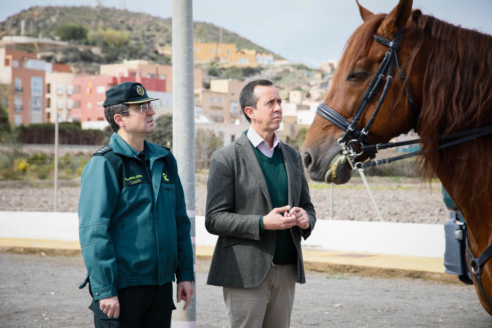 Imágenes del Escuadrón de Caballería de la Guardia Civil en Gádor.