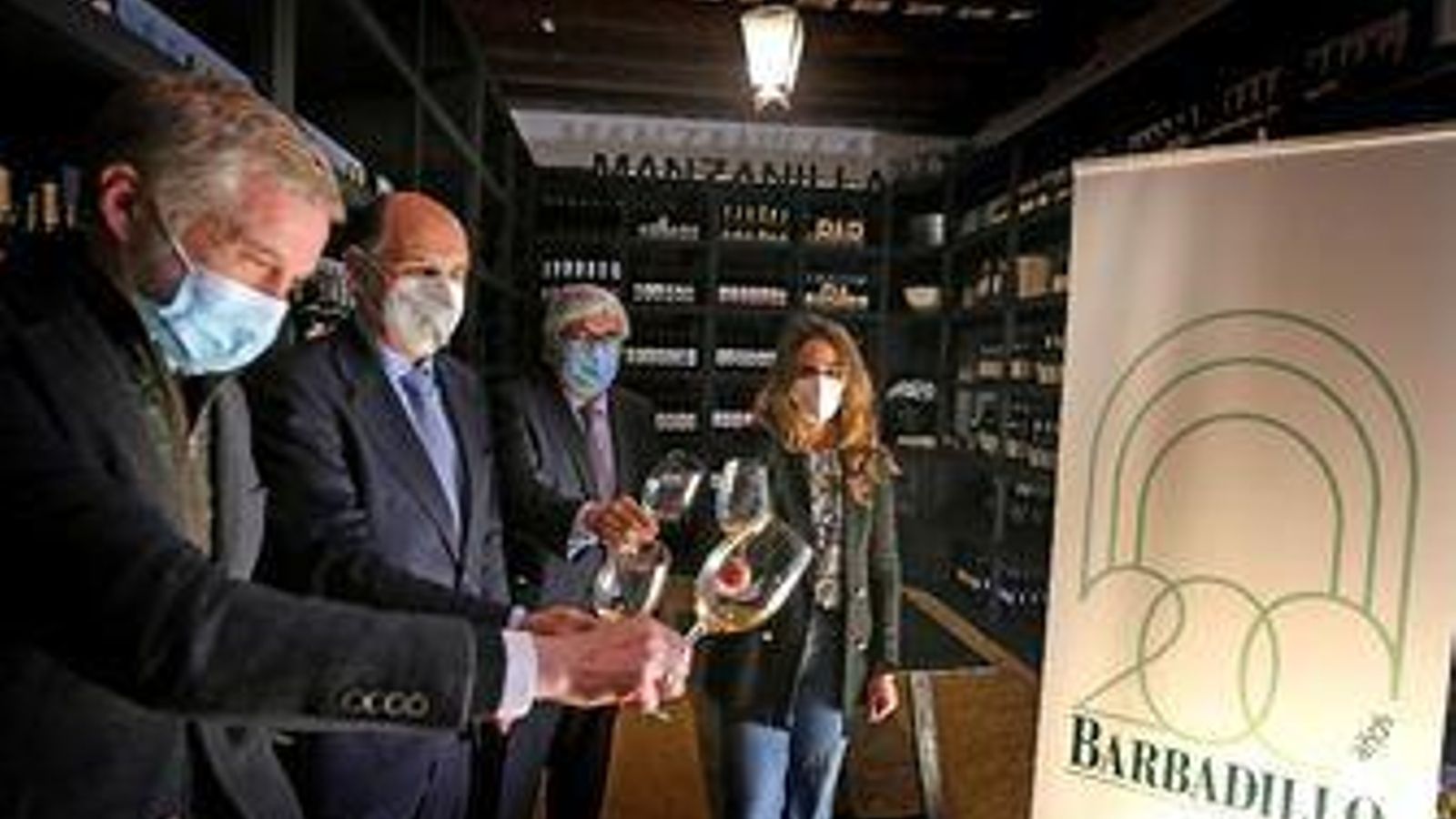 Representantes de Barbadillo en un acto de su 200 aniversario. Representantes de Barbadillo en un acto de su 200 aniversario.