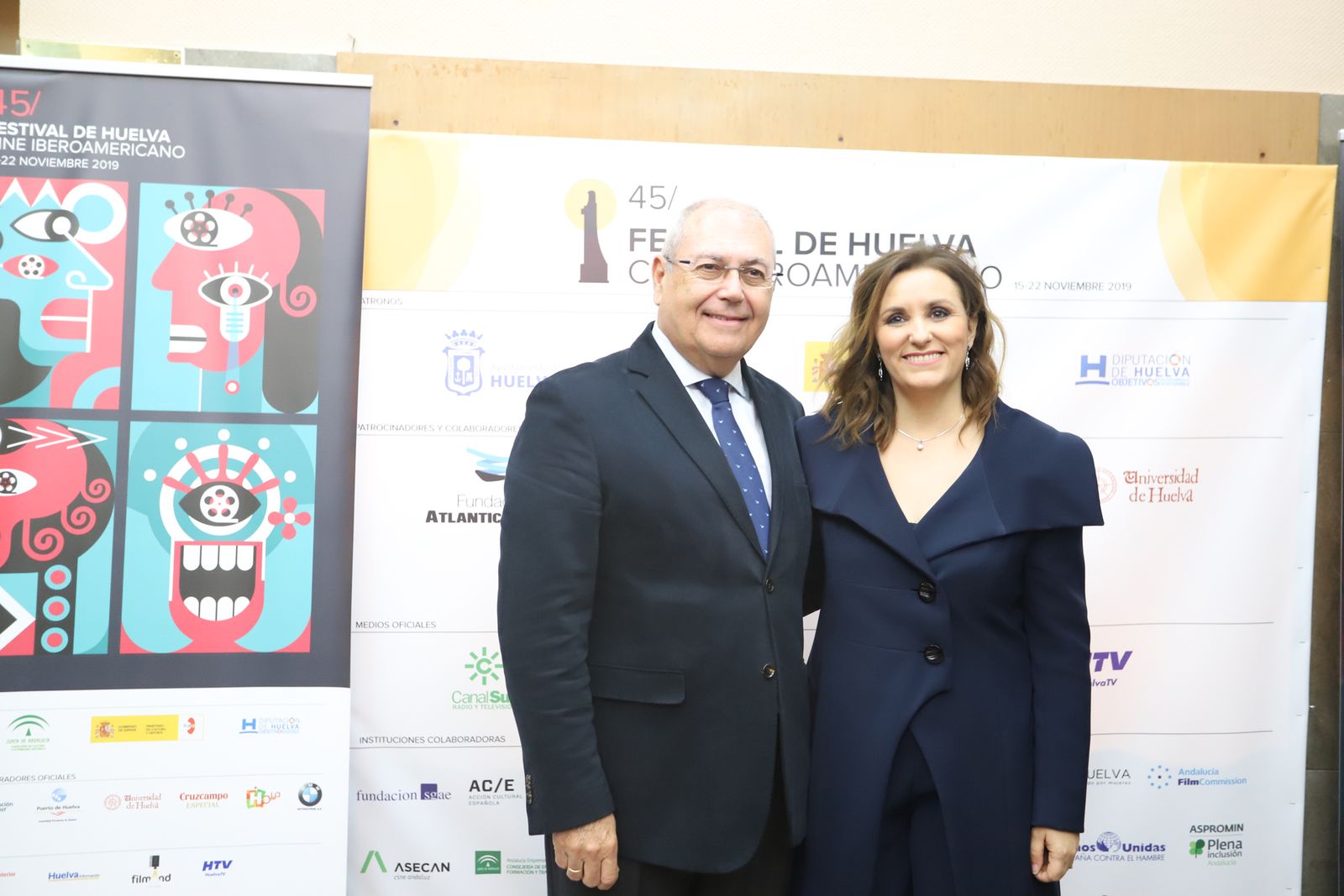 Imágenes de la entrega del premio Luz a  Marta Velasco en el Festival de Cine Iberoamericano de Huelva