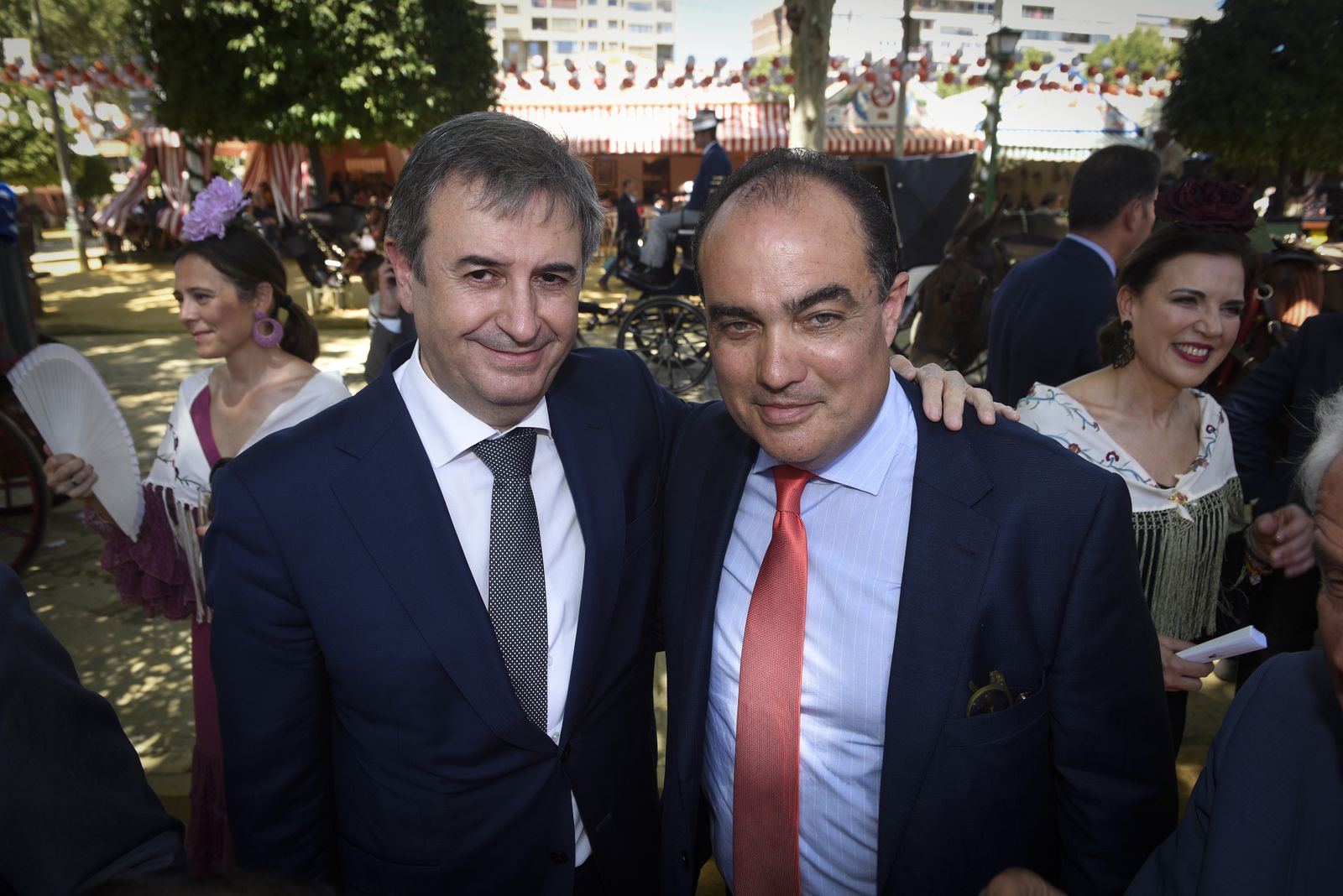 Las imágenes de la recepción en la caseta de Endesa