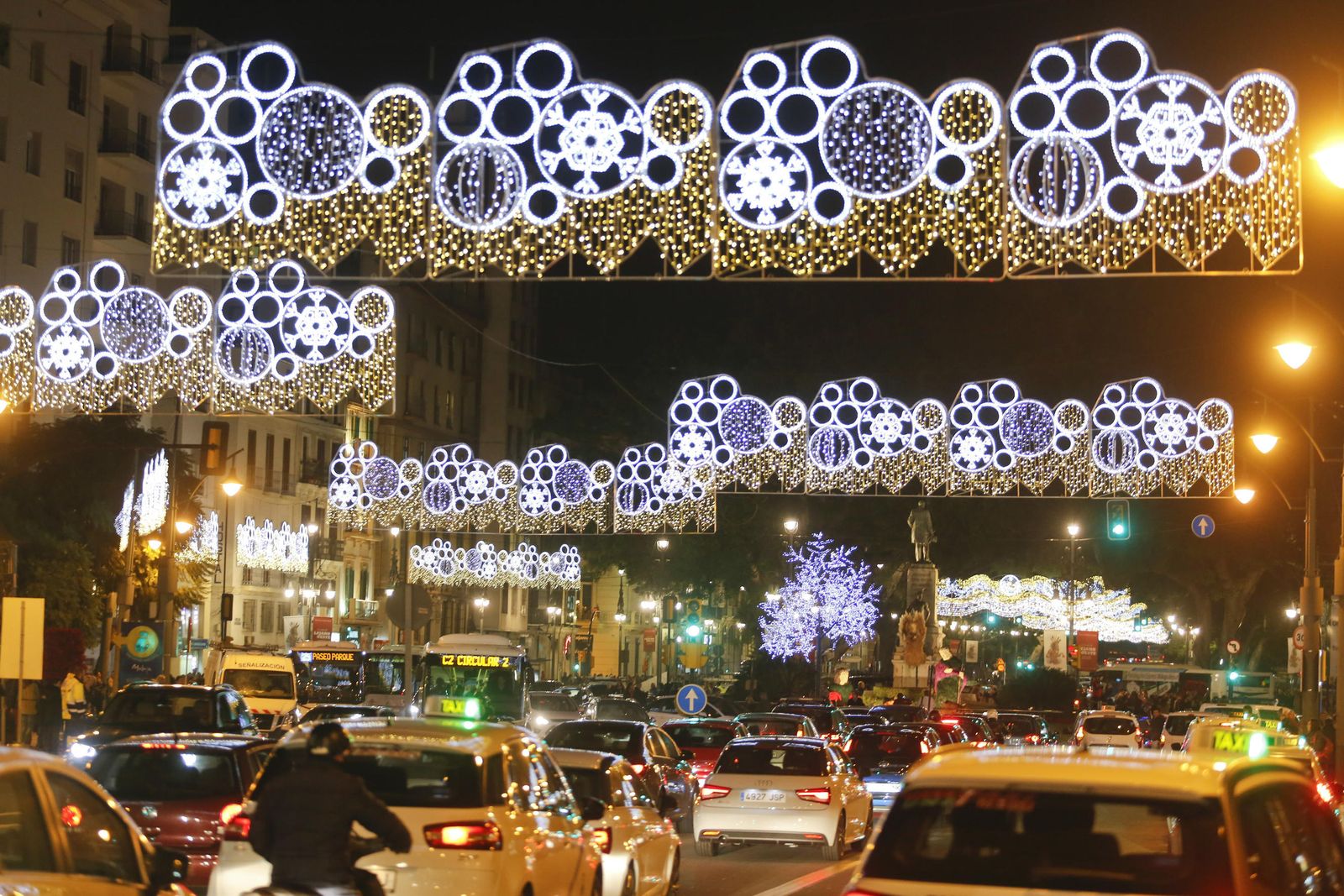 Encendido del alumbrado de Navidad en Málaga