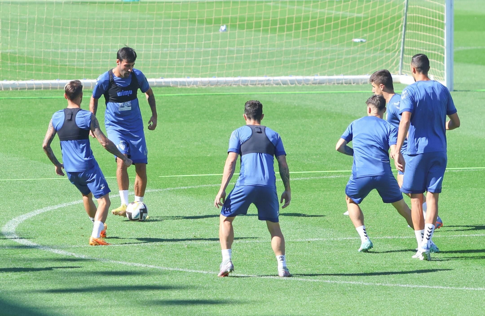 Las imágenes del entrenamiento del Málaga