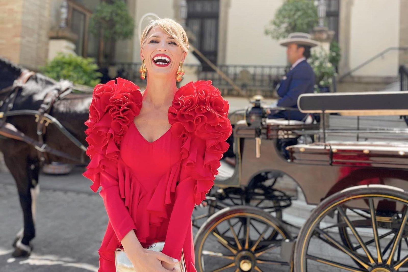 Famosos de Huelva en la Feria de Abril