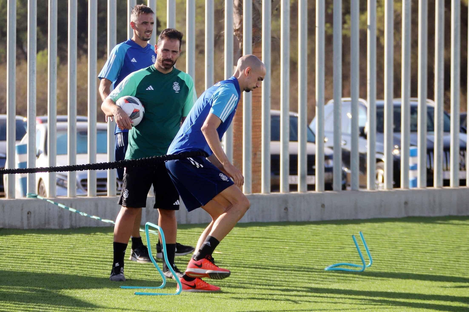 Imágenes del entrenamiento del Recre